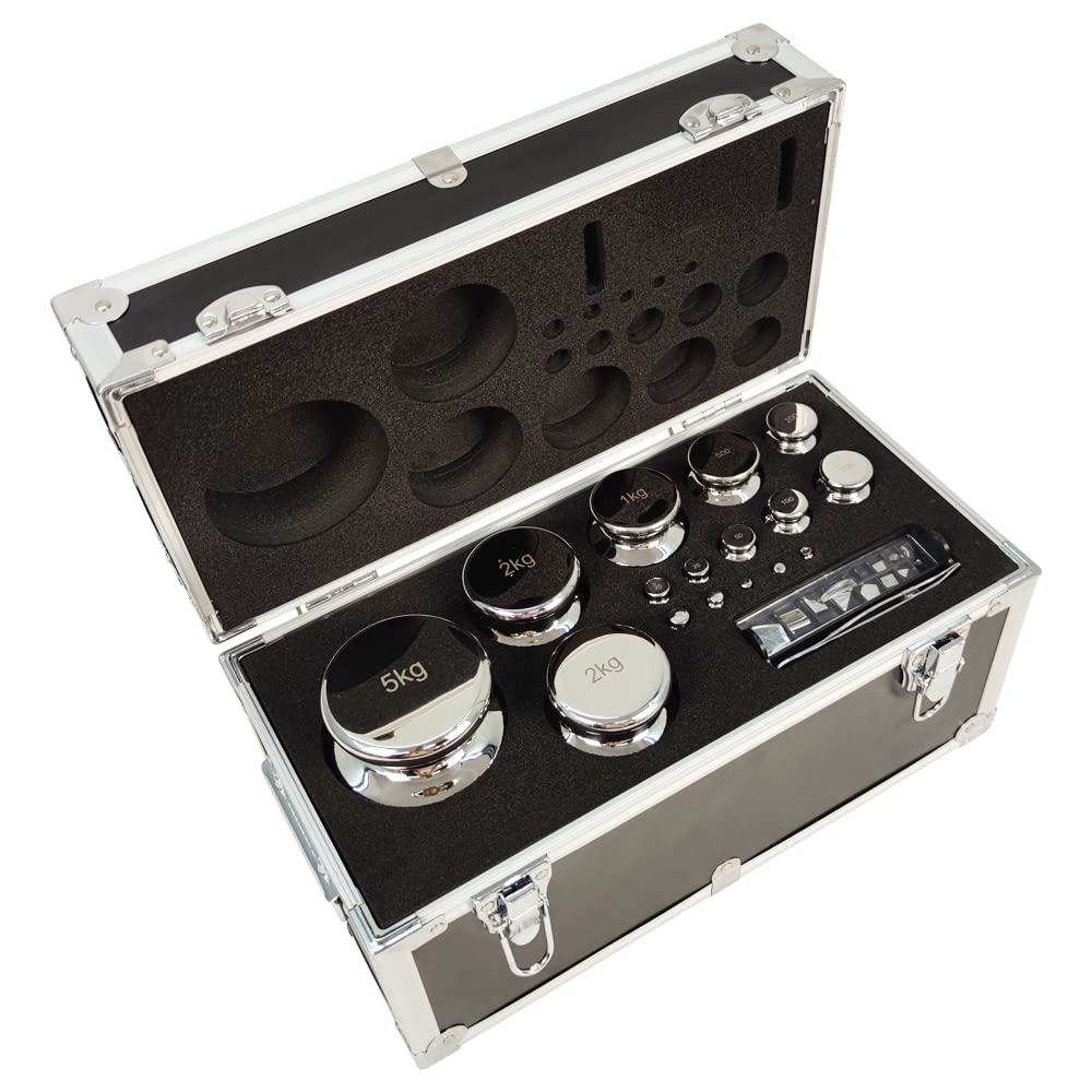 INTBUYING 28pcs F1 Grade Calibration Weights Set (1mg-5kg) - Stainless Steel Precision Scale Weights with Tweezers for Digital Scales, Jewelry Scales & Laboratory Balances | Perfect for Jewelers, Pharmacists & Scientific Measurements