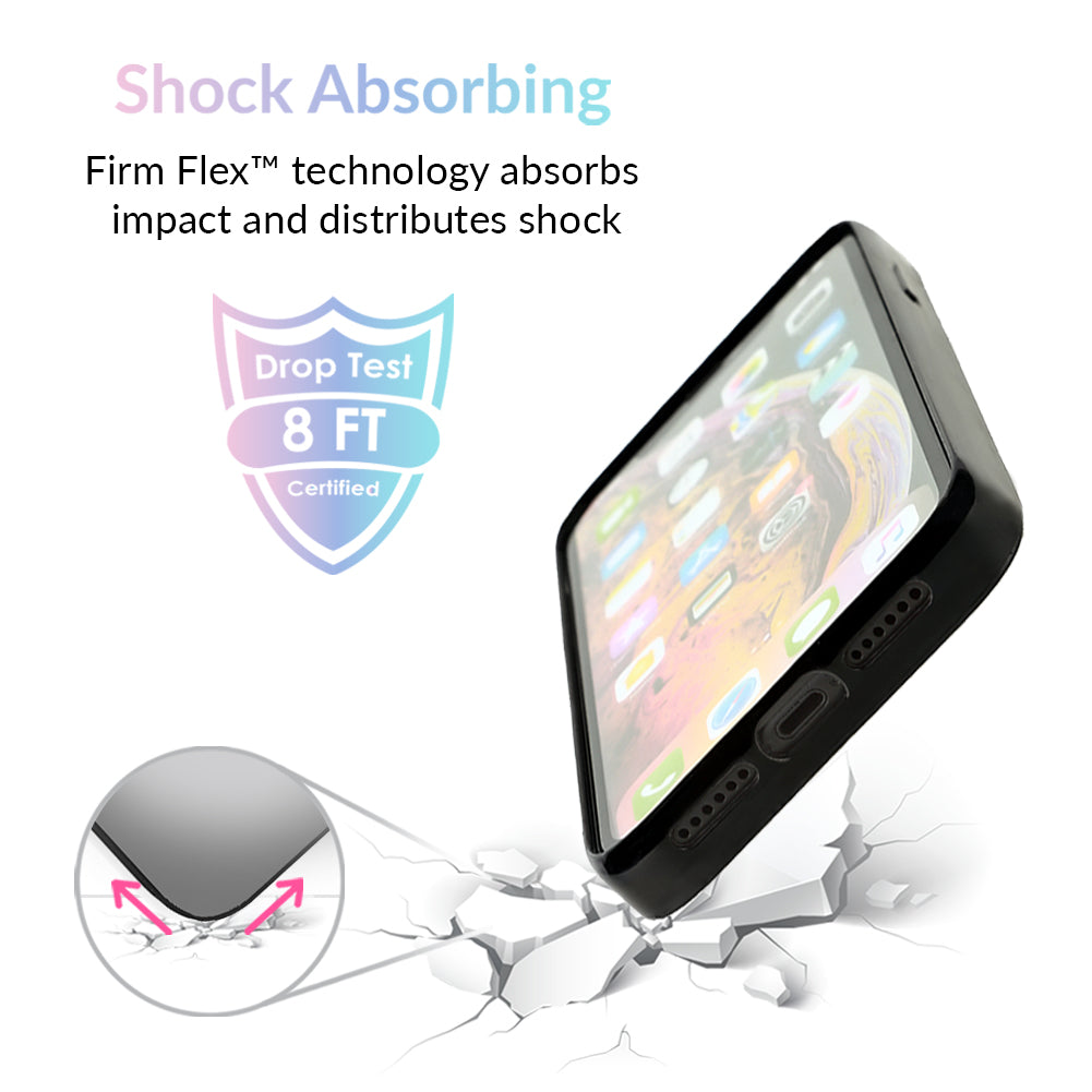 Shockproof Silver Reflective Mirror iPhone Case - Protective Phone Cover for iPhone 14/13/12/11 Pro Max - Stylish & Durable for Night Running, Cycling & Outdoor Activities