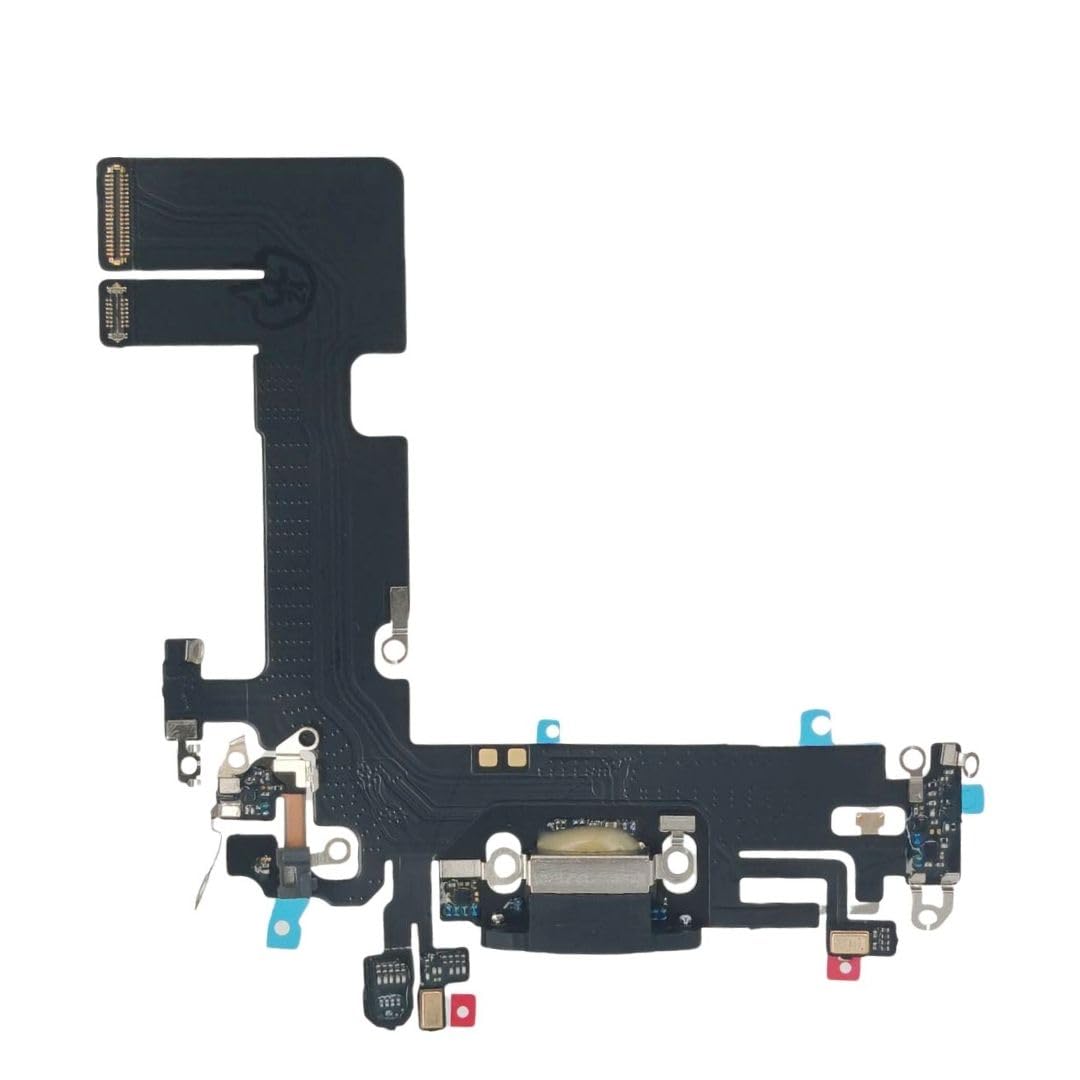 Original Title: Charging Port Replacement for iPhone 13 - Audio Headphone Dock Connector Flex Cable Assembled with Microphone - Black   Optimized Title: iPhone 13 Charging Port Replacement with Audio & Microphone - Dock Connector Flex Cable - Black | Perfect for DIY Repairs & Headphone Jack Fixes