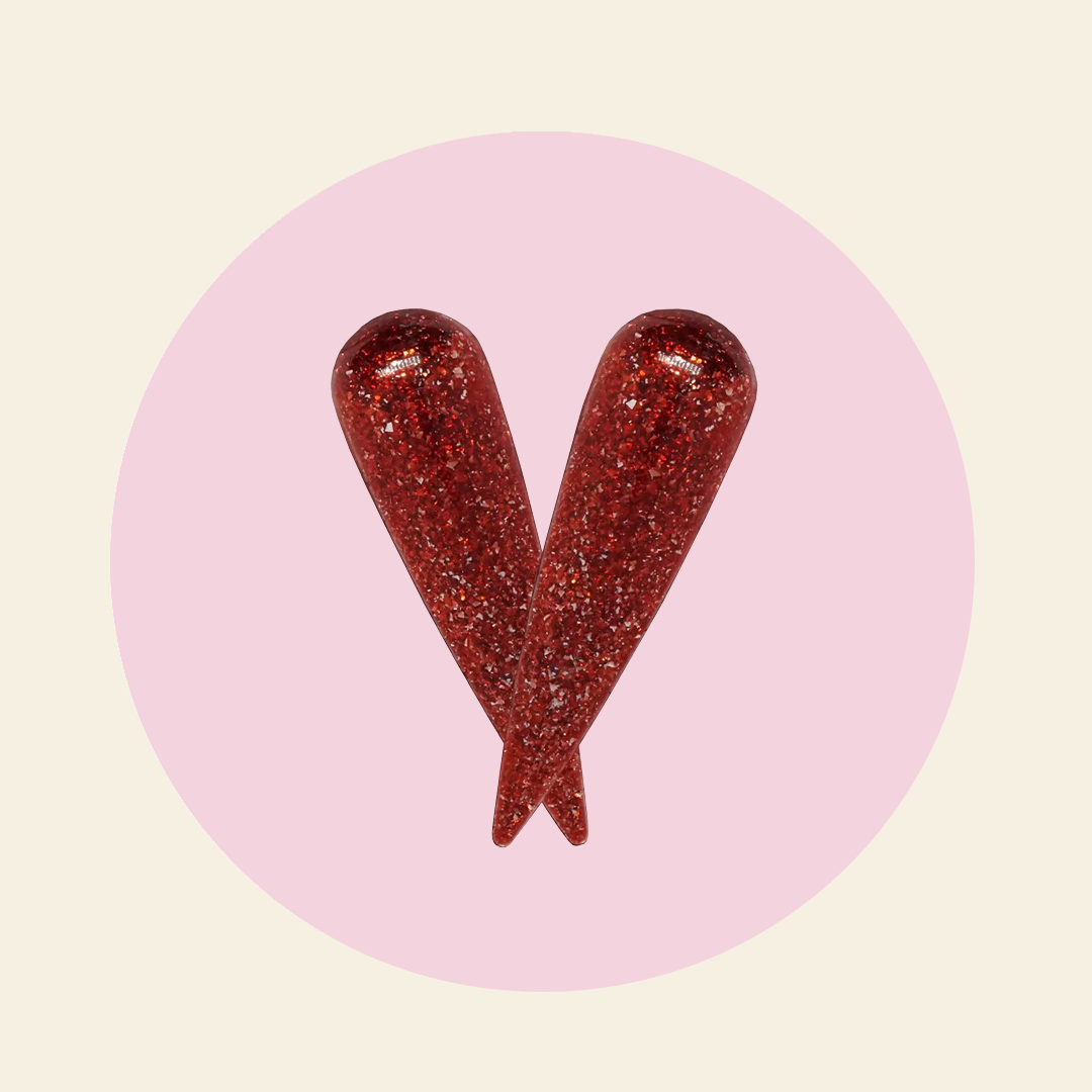 Mitty Platinum Glitter Kiss Me Red Lip Gloss 15ml - Shiny Long Lasting Lip Gloss for Parties, Date Night & Special Occasions