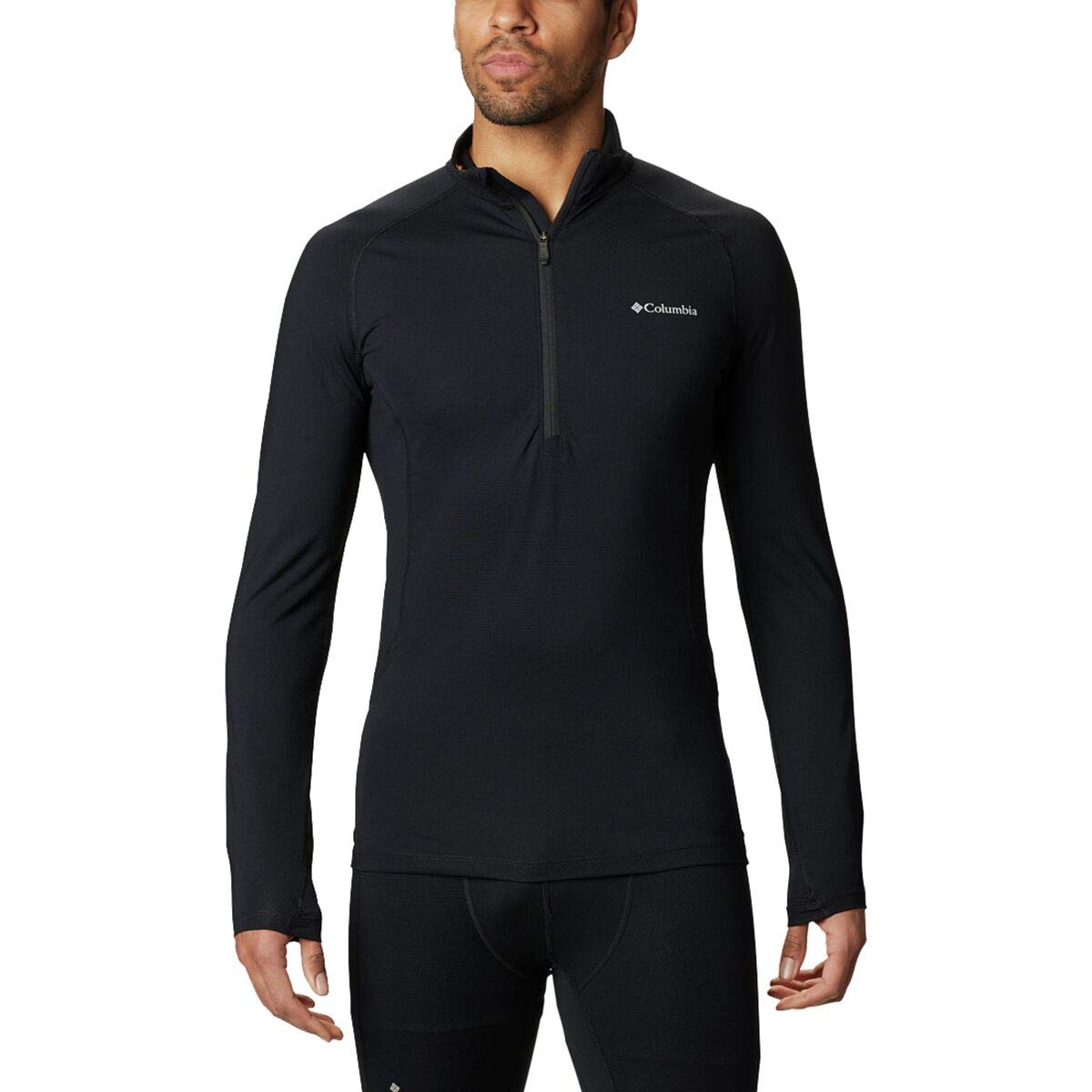 Columbia Men's Omni-Heat 3D Knit II Half-Zip Thermal Top - Lightweight Winter Base Layer for Hiking, Skiing & Outdoor Activities
