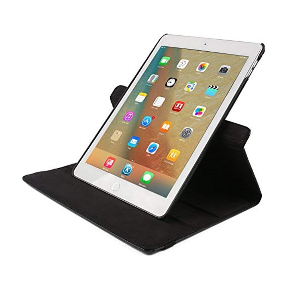 360° Rotating PU Leather Stand Case for iPad Mini 5 (2019) - Full Body Protection, Multiple Viewing Angles, Hands-Free Design | Perfect for Work, Study & Entertainment (7.9 inch, Black)