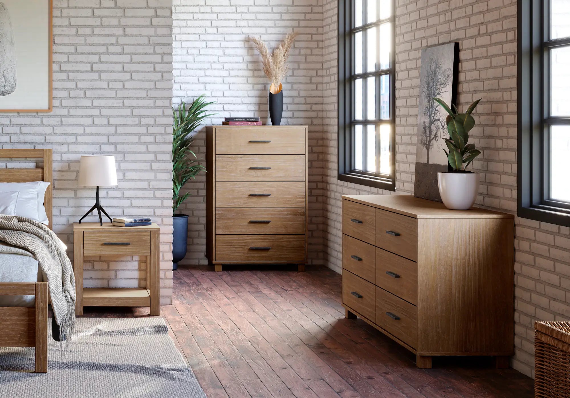 5-Piece Loft Bedroom Set - Space-Saving Furniture for Small Rooms, Dorms & Apartments | Includes Bed, Desk & Storage | Modern & Stylish Design