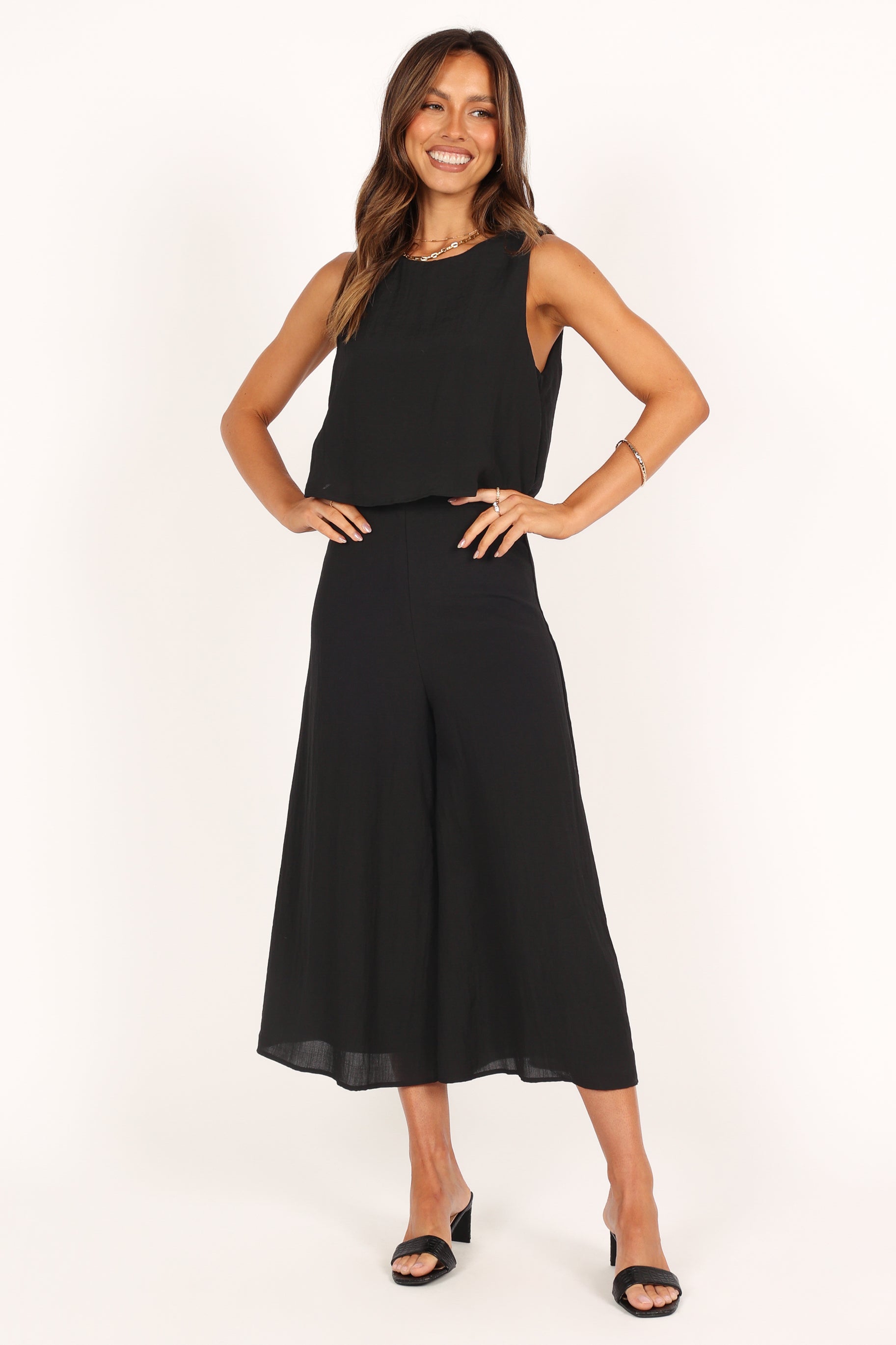 Women's Black Jumpsuit - Stylish One-Piece Romper for Casual Wear, Work, and Night Out