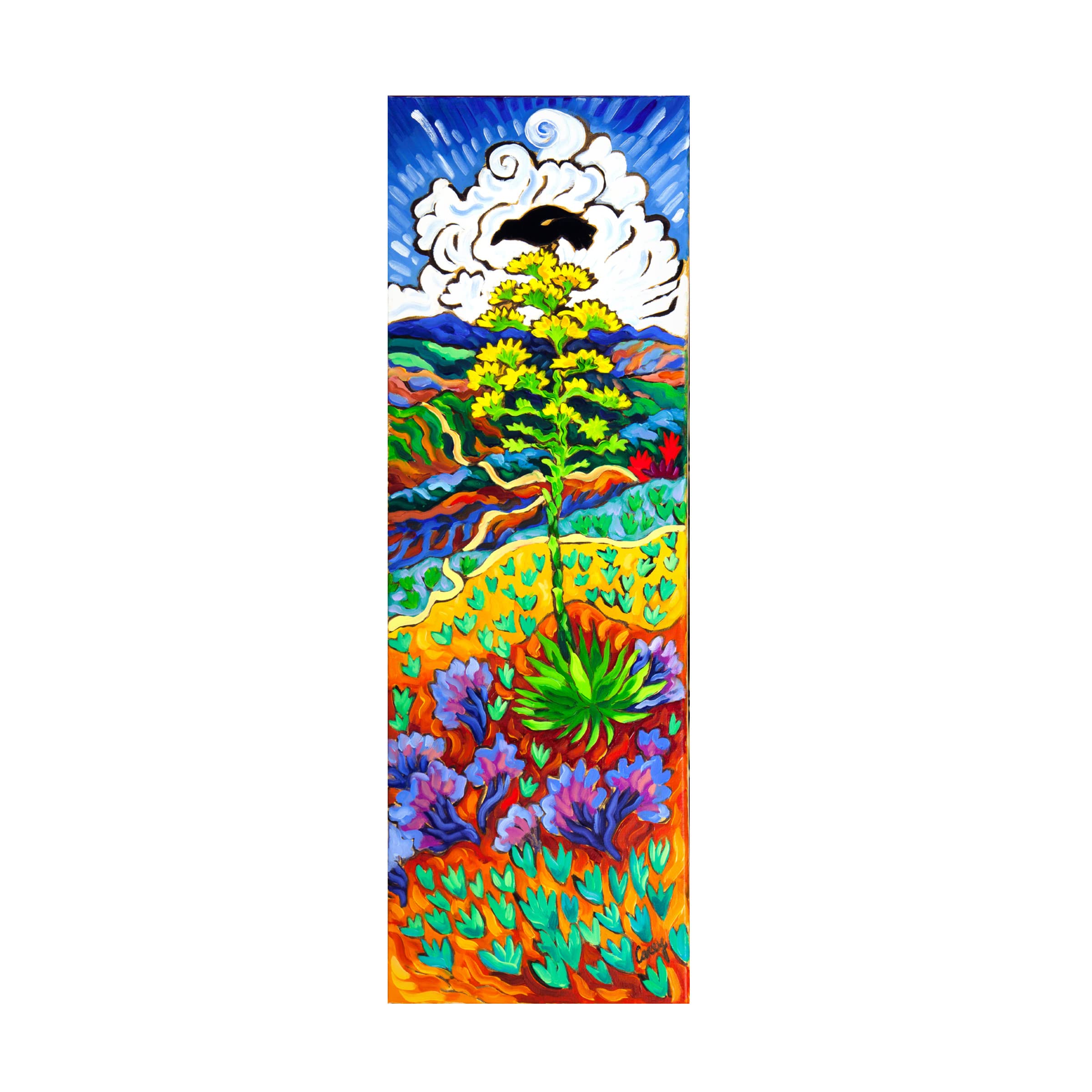 Trademark Fine Art 'The Watcher' Canvas Wall Art Print by Cathy Carey - Perfect for Living Room, Bedroom & Office Decor