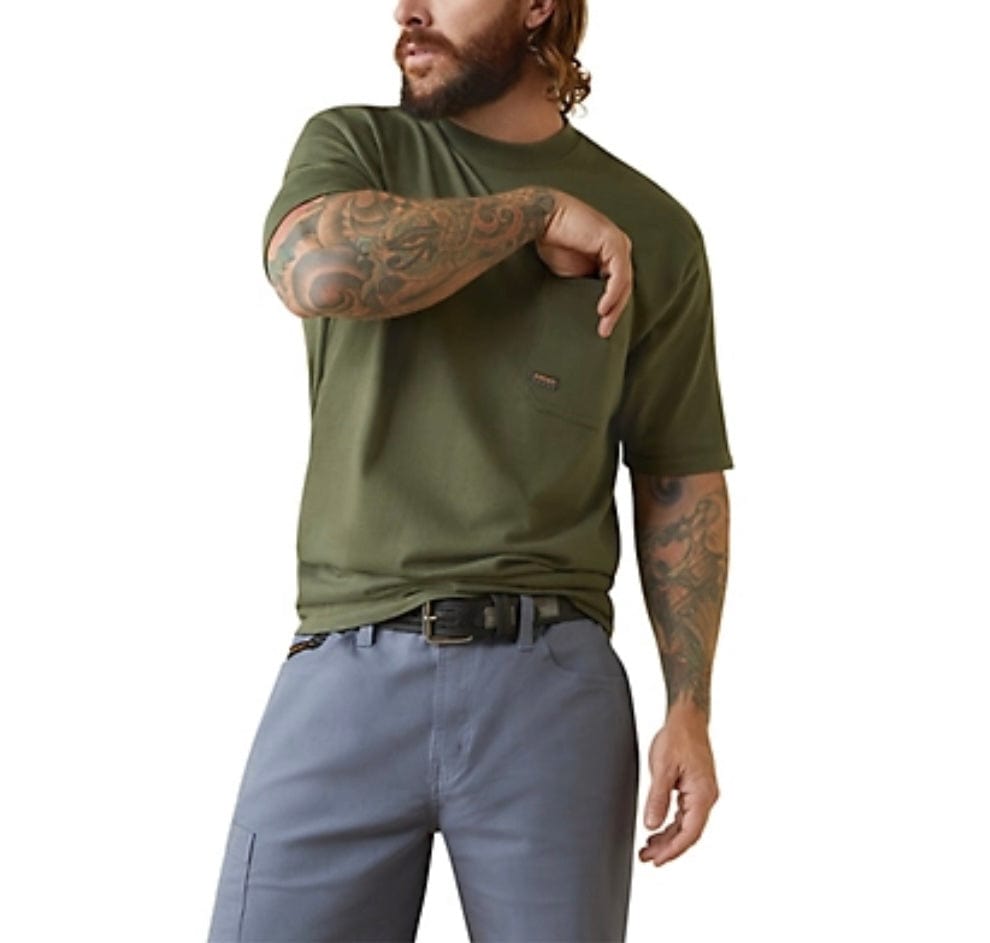 Ariat Men's American Outdoors Rebar Shirt - Durable Work Shirt for Outdoor Activities, Hunting & Casual Wear