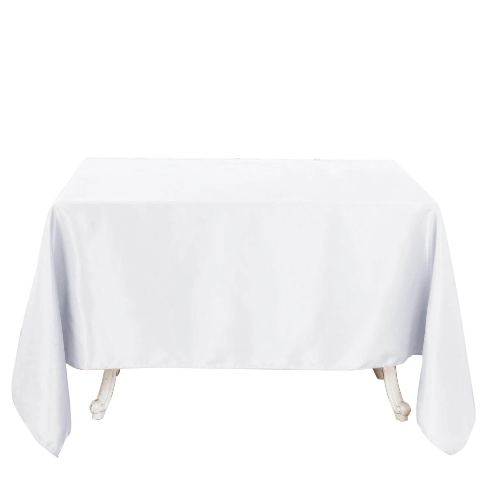 Premium 90 x 90 Inch Polyester Square Tablecloth - Wrinkle & Stain Resistant - Perfect for Dining Tables, Parties, Weddings & Outdoor Events