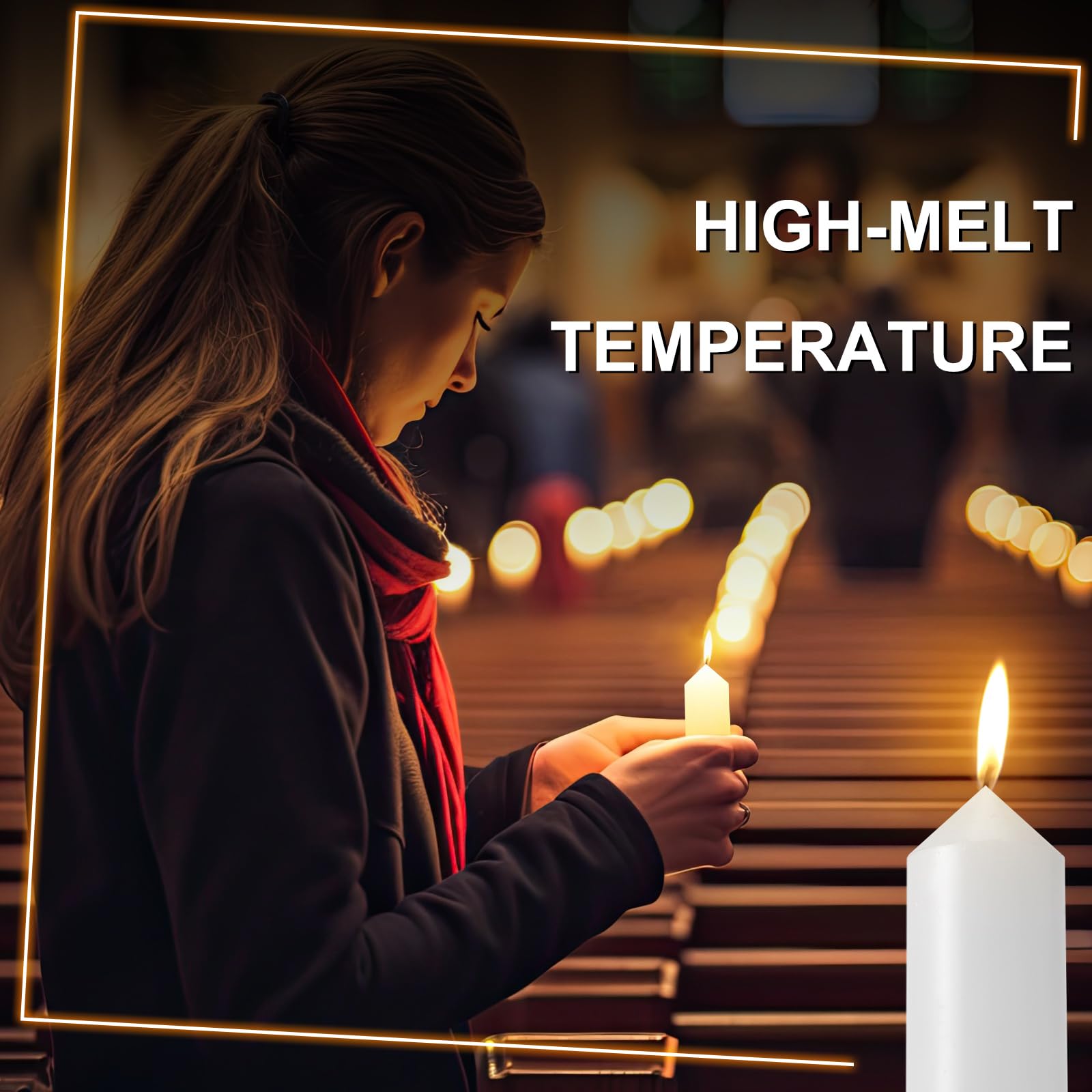 36-Pack 9-Hour Emergency Candles for Camping & Power Outages