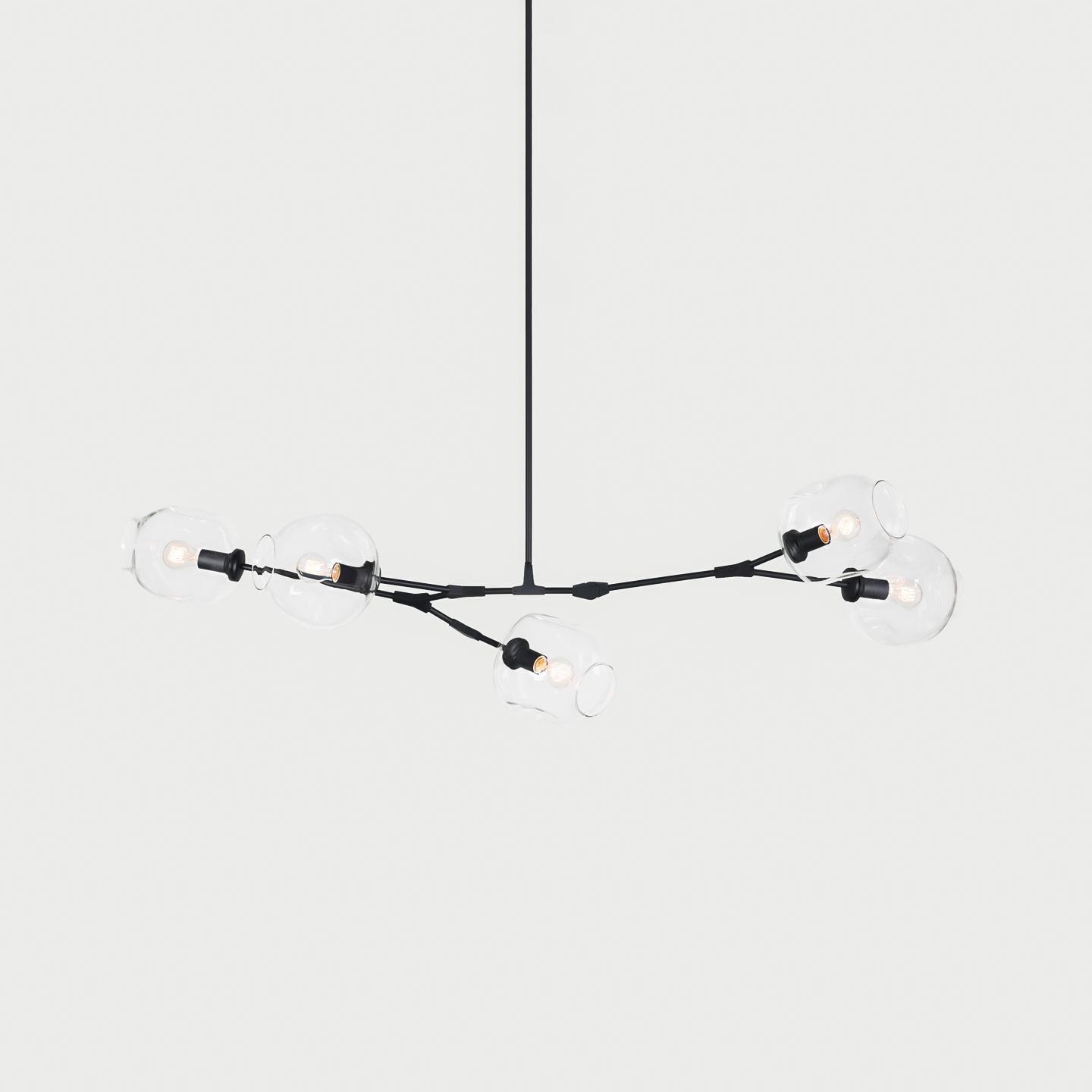 Modern Bifurcation Bubble Chandeliers - Elegant Crystal Glass Ceiling Light Fixture for Dining Room, Living Room & Bedroom Decor