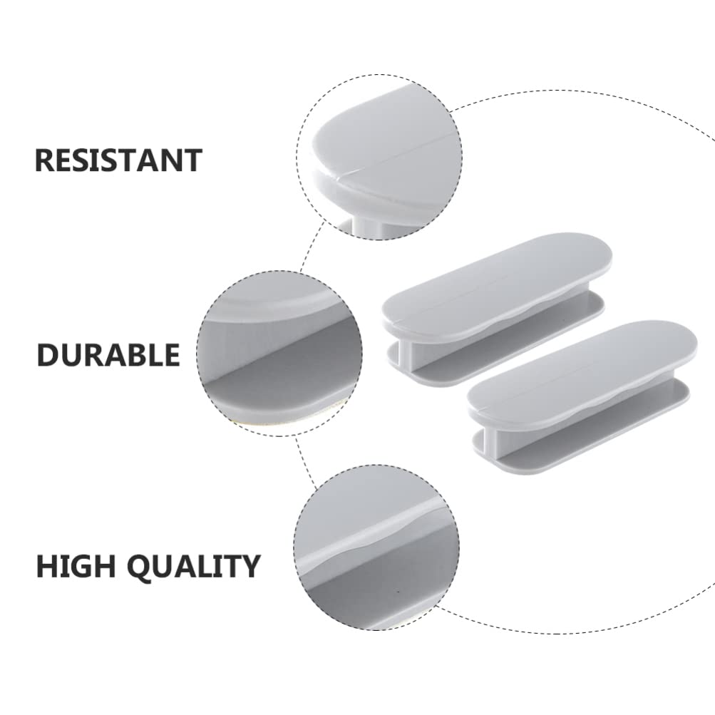 LIFKOME 4-Pack Self-Adhesive Cabinet Handles - Universal Door & Window Pulls for Refrigerator, Drawer, Furniture - Easy Install No Drill Needed (Perfect for Kitchen, Bathroom, Office Organization)