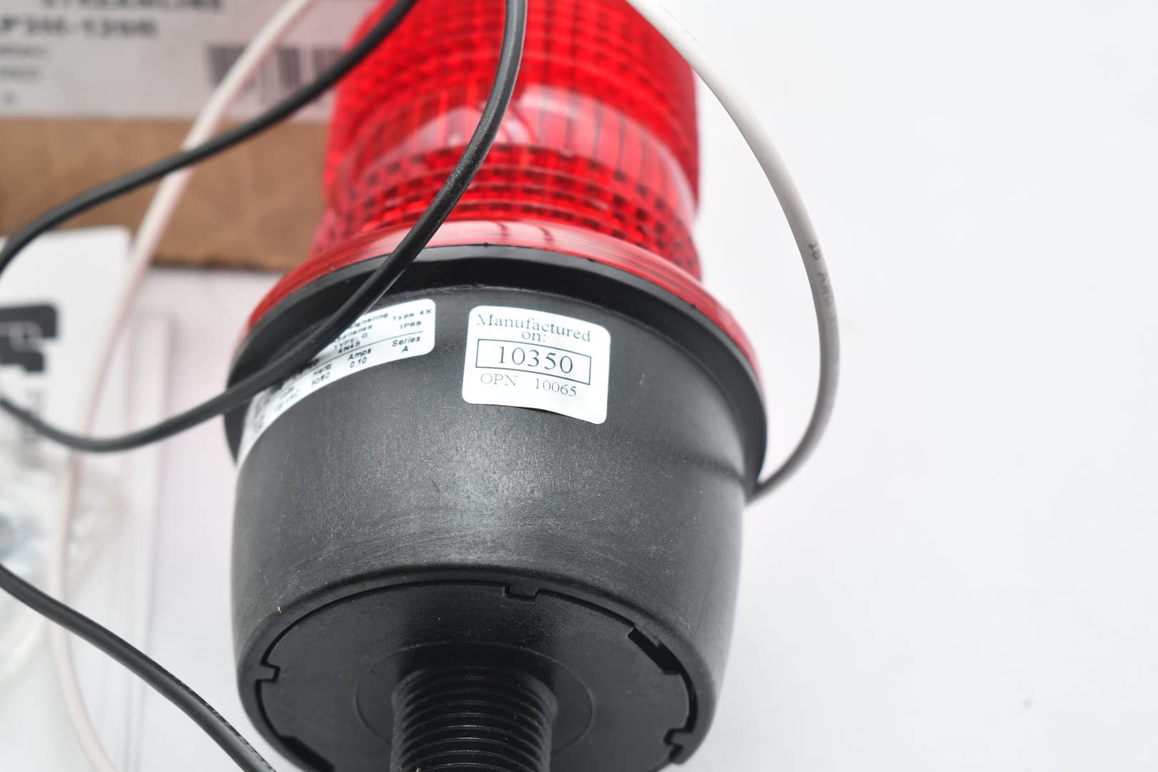 Low Profile Red Strobe Warning Light - High Visibility Safety Beacon for Emergency Vehicles, Construction Sites & Hazard Zones
