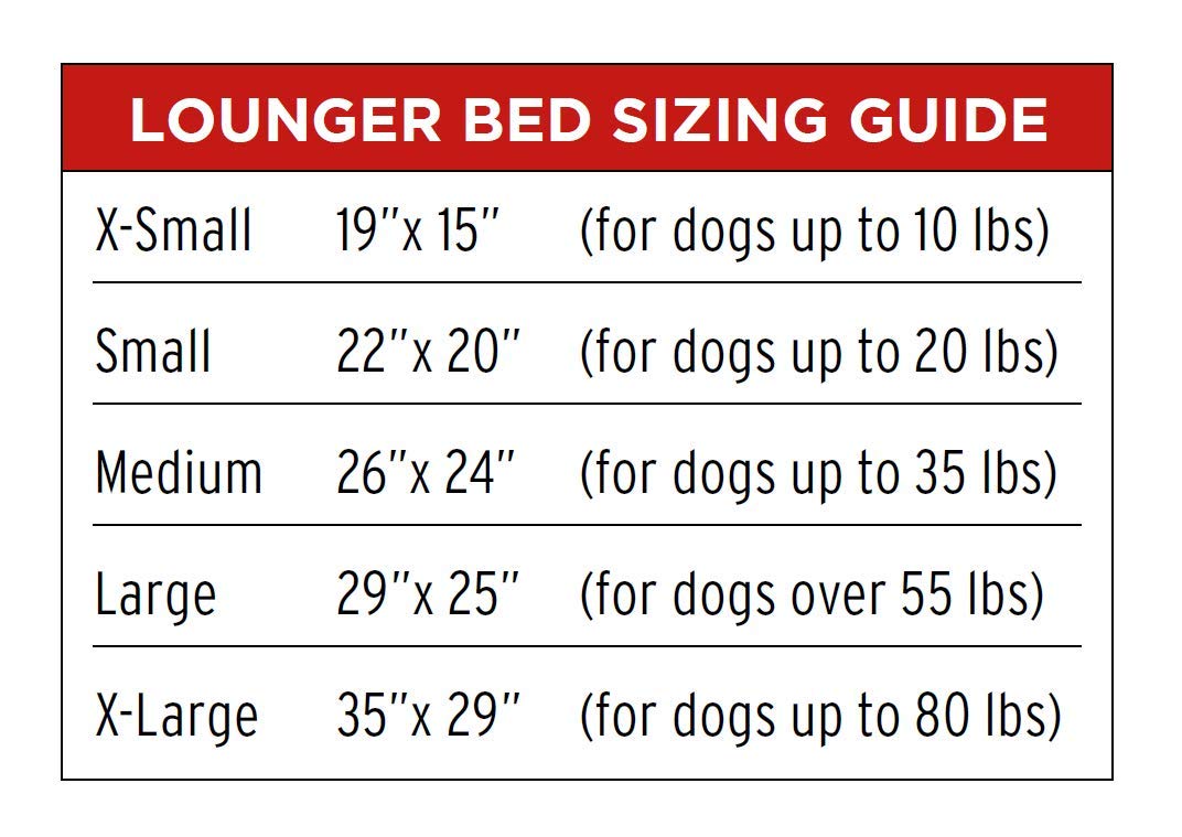 Dog Gone Smart Chenille Lounger Dog Bed - Extra Large 35