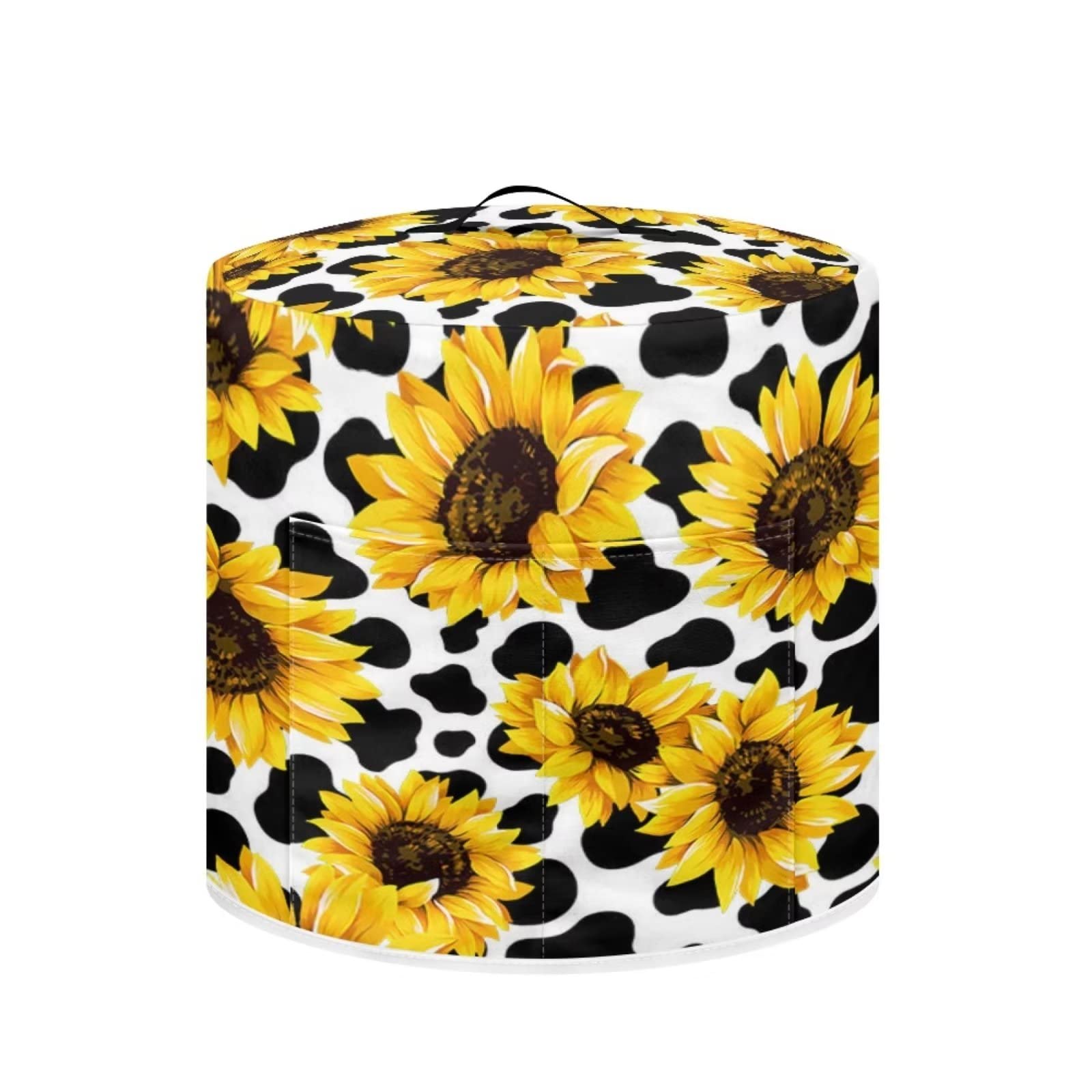 Stylish Sunflower Print Pressure Cooker Cover - Insulated Protective Cover with Pocket for Electric Cooker, Air Fryer & Rice Cooker - Perfect for Kitchen Appliances & Home Cooking