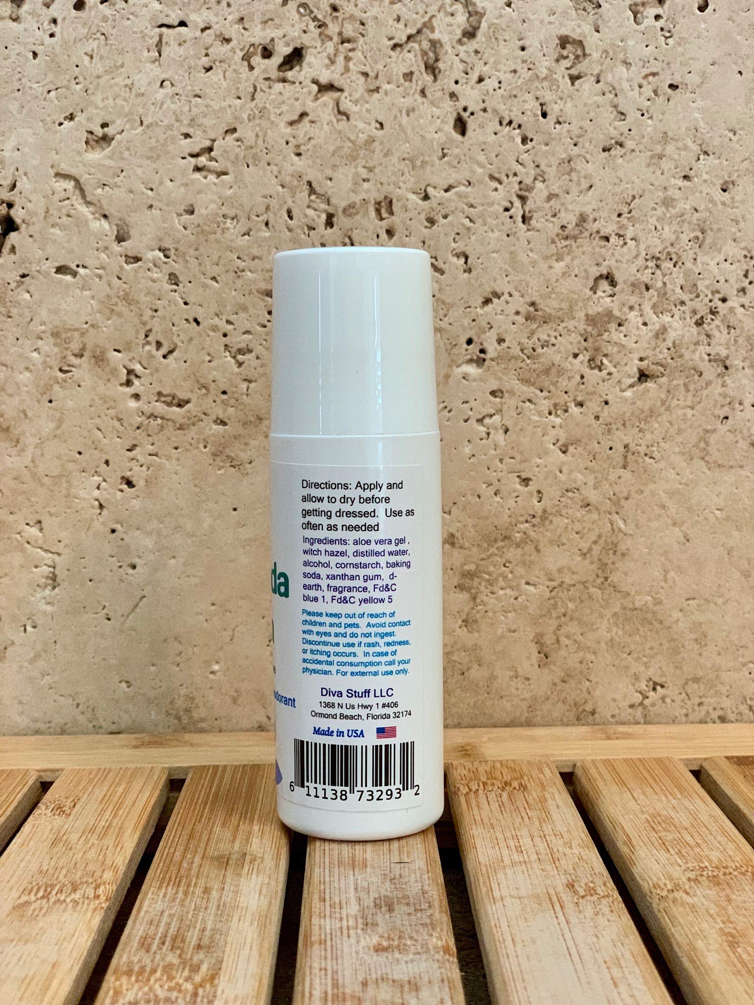 Bermuda Rain Scented Aluminum-Free Natural Deodorant | Safe & Non-Toxic | Made in USA | Diva Stuff | Fresh All Day for Workouts & Outdoor Activities