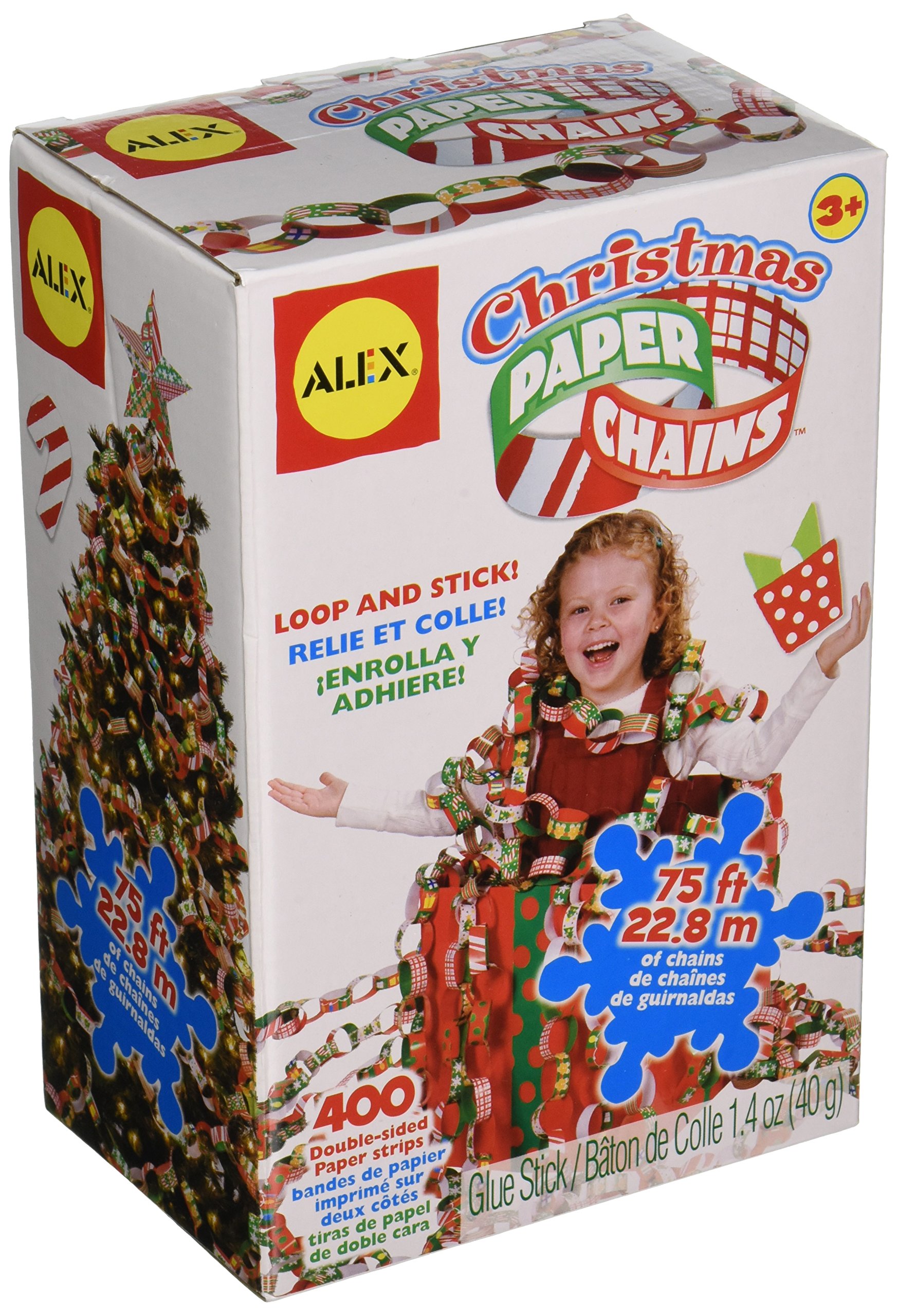 ALEX Toys Christmas Craft Kit - DIY Paper Chain Decorations for Holiday Tree & Home Decor | Fun Kids Activity for Festive Season
