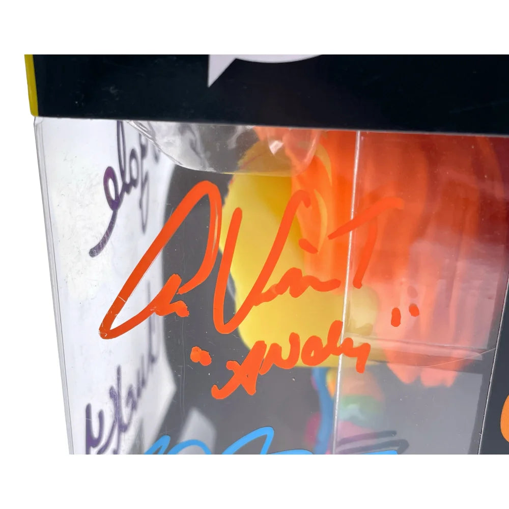 Chucky Funko Pop #315 Neon - Autographed by Ed Gale, Alex Vincent & Edan Gross with JSA COA - Signed Horror Collectible for Fans & Movie Memorabilia Enthusiasts