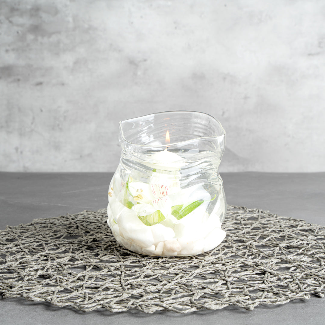 22 oz Round Clear Glass Unzipped Bag Bowl - 4.75