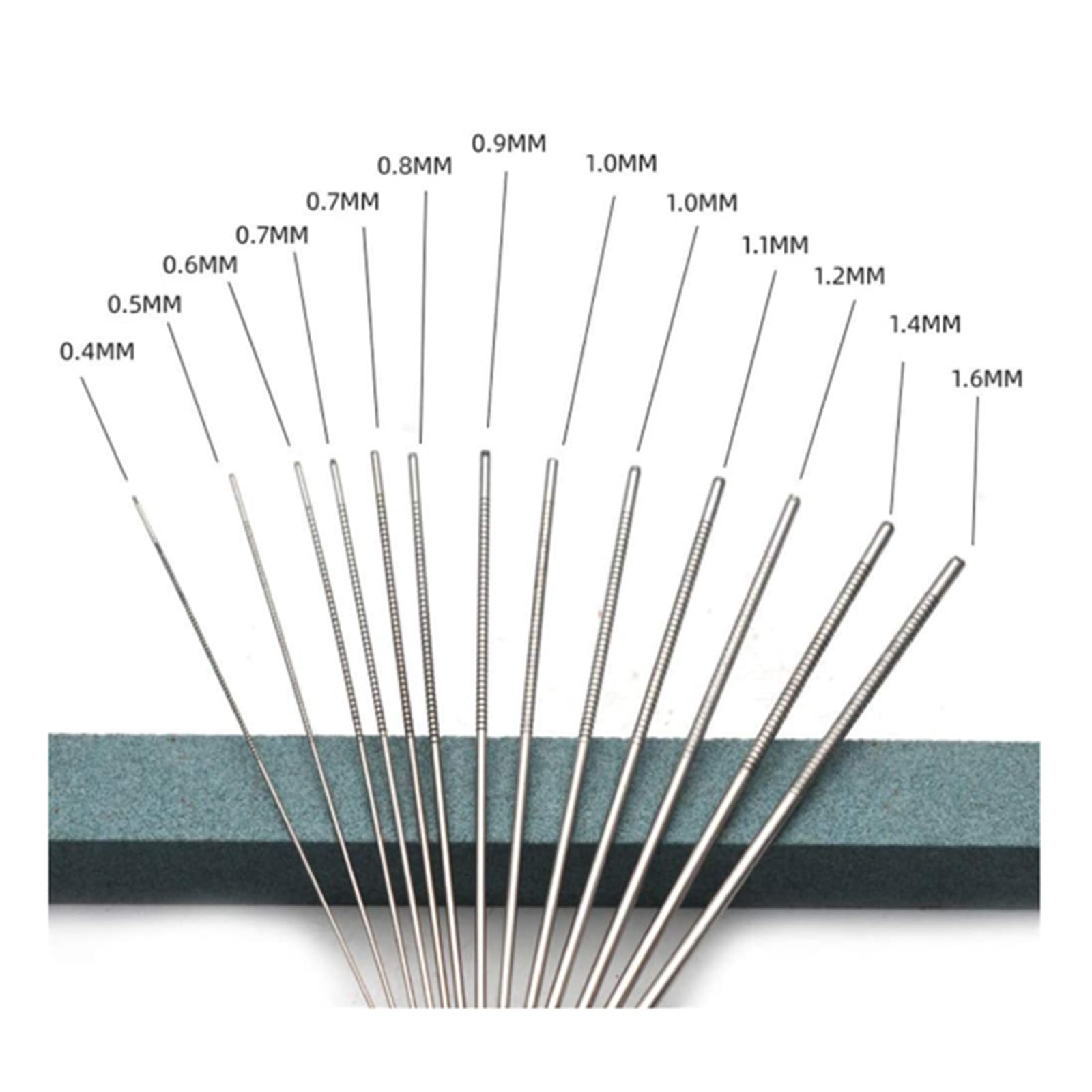 2-Piece Welding Tip Cleaner Kit with Cutting Torch Tip Cleaner & Guitar Nut Files - Professional Carbon Steel Tool Set for Bridge Saddle, Carburetor Jets, Gas Nozzles, Welder Orifices & Sprinkler Maintenance - Ideal for Metalworking, Guitar Repair and Plumbing Applications