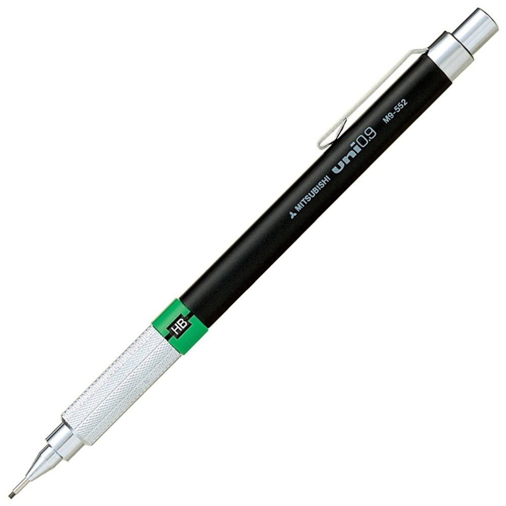 Uni-Ball Mitsubishi M9552.24 0.9mm Mechanical Drafting Pencil - Professional Black Writing Tool for Architects, Engineers & Artists | Perfect for Technical Drawing, Sketching & Precision Writing