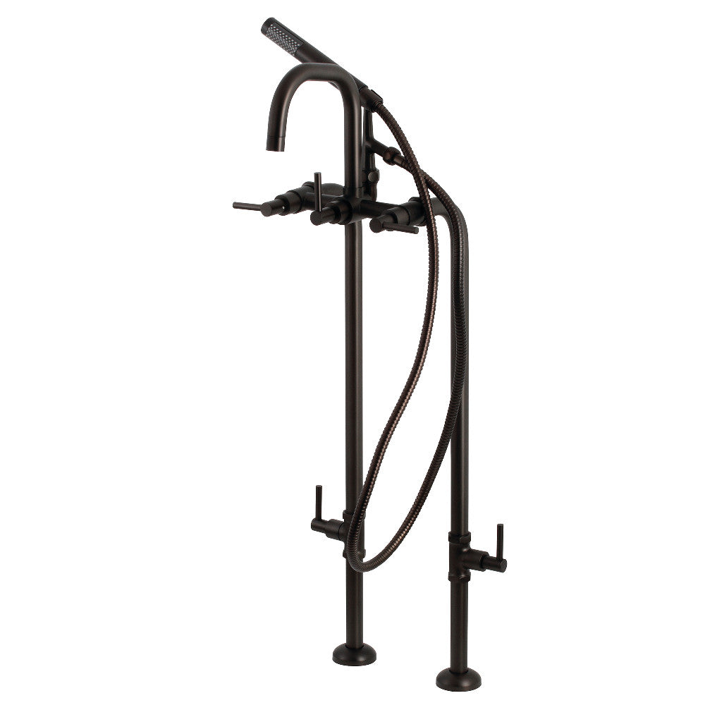 Vintage Style Aqua CCK8400DL Concord Freestanding Bathtub Faucet with Supply Line & Stop Valve - Perfect for Classic Bathroom Decor & Spa-Like Relaxation