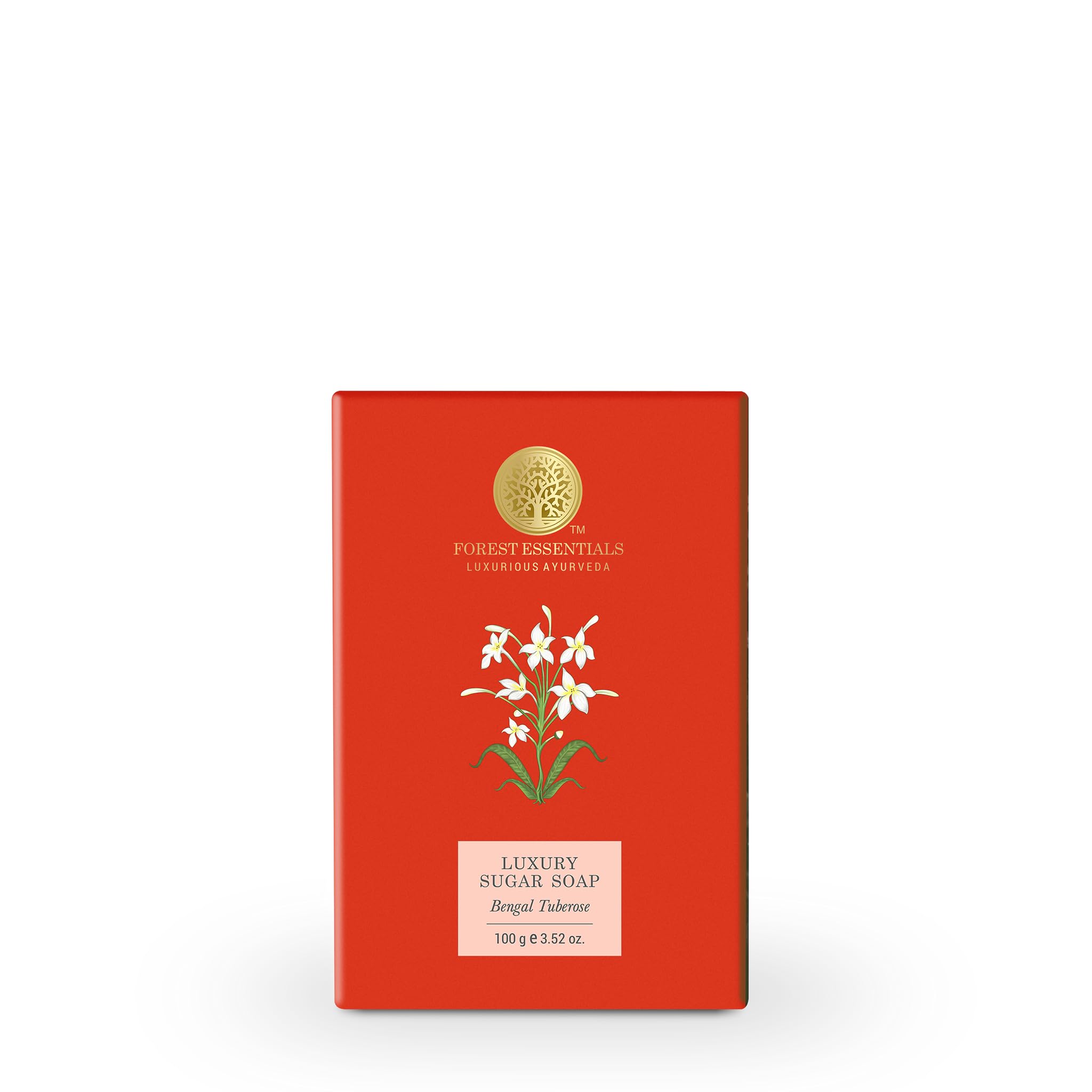 Forest Essentials Luxury Ayurvedic Sugar Soap Combo - Oudh & Green Tea & Bengal Tuberose for Radiant Skin | Perfect for Spa Day, Gift Sets & Holistic Skincare Routine