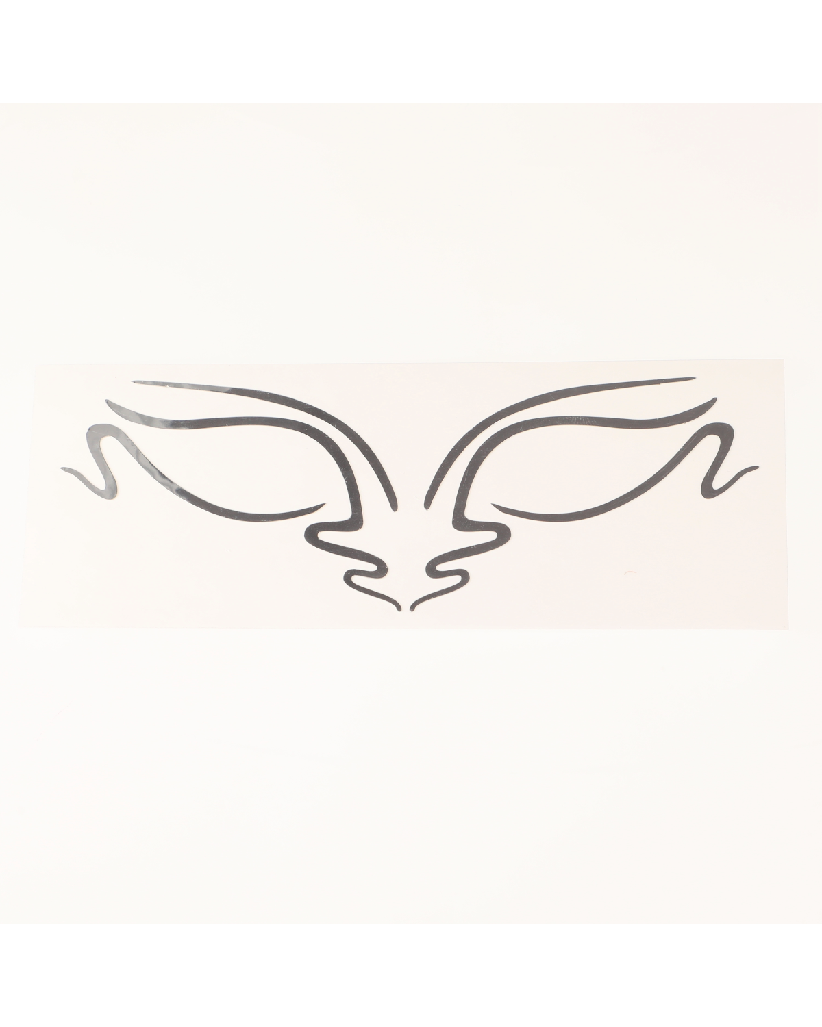 Serpentice Chrome Face Lace by Phyllis Cohen - Elegant Rhinestone Face Jewelry for Parties, Halloween & Costume Events