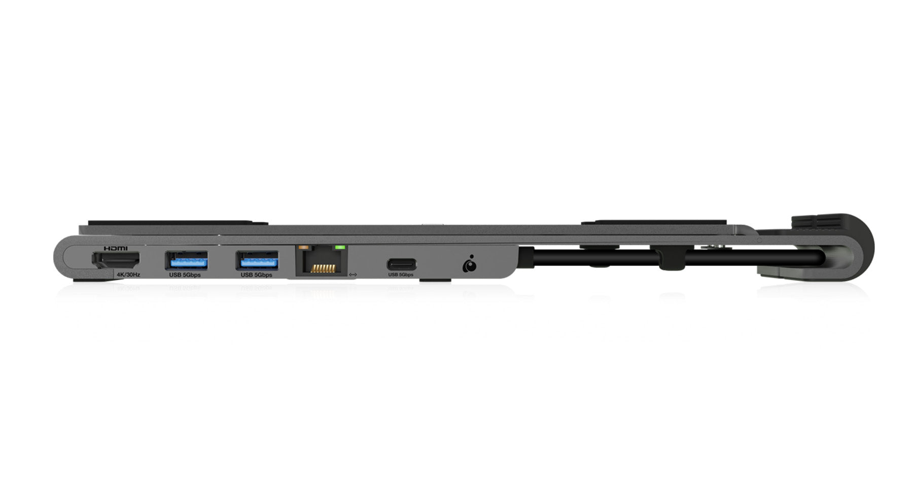 Dock Pro 6-in-1 4K USB-C Hub Stand with HDMI, Ethernet, USB Ports - Perfect for MacBook, iPad, Laptop Workstation & Home Office Setup