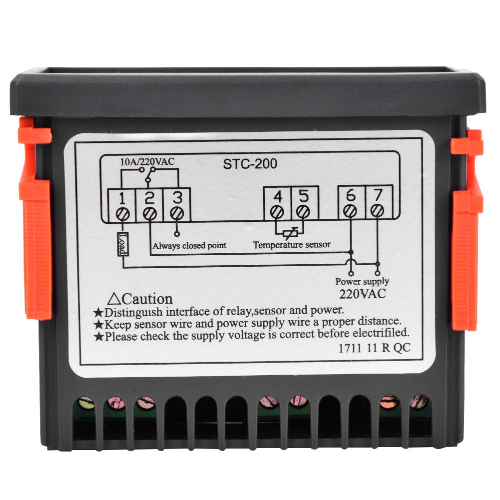 Digital AC Heating Controller -40°C to 70°C for Water Heaters & Refrigeration