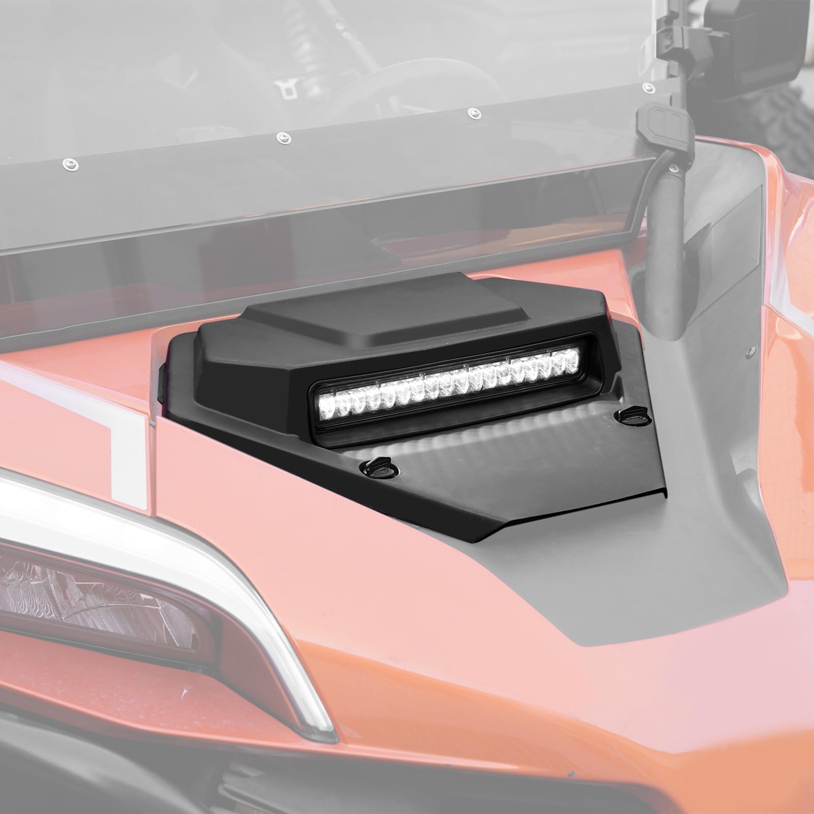 HAKA TOUGH Sport Hood Scoop for CF Moto ZForce 950 (2020-2024) | Front Turbo Hood Scoop with LED Lights | Z Force 950 H.O. EX Sport Accessories | Off-Road & Adventure Riding Upgrade