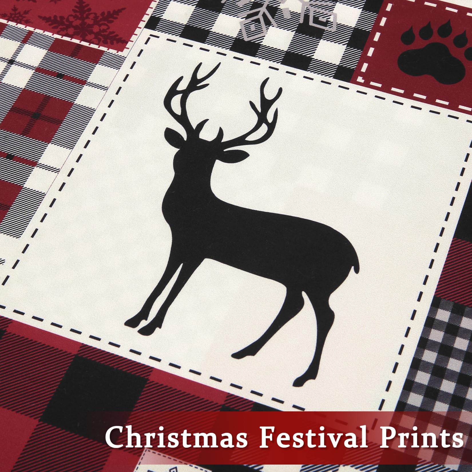 Christmas Duvet Cover King Size - Soft Brushed Microfiber Comforter Set with Reindeer Print, Holiday Themed Bedding for Festive Bedroom Decor - Perfect for Christmas, Winter Holidays & Cozy Seasonal Home Styling