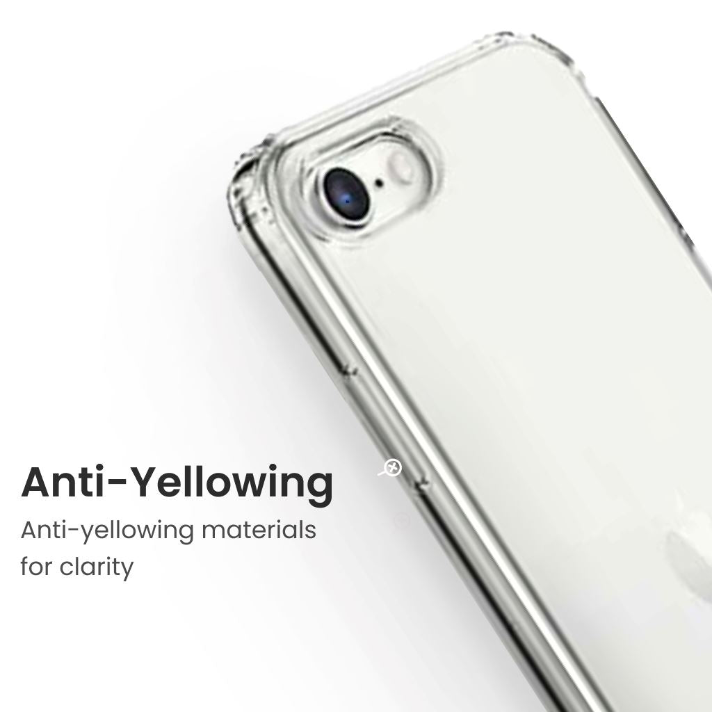 Antimicrobial iPhone 7 / 8 Clear Protective Case - Slim Fit, Scratch-Resistant Cover for Daily Use, Work & Travel