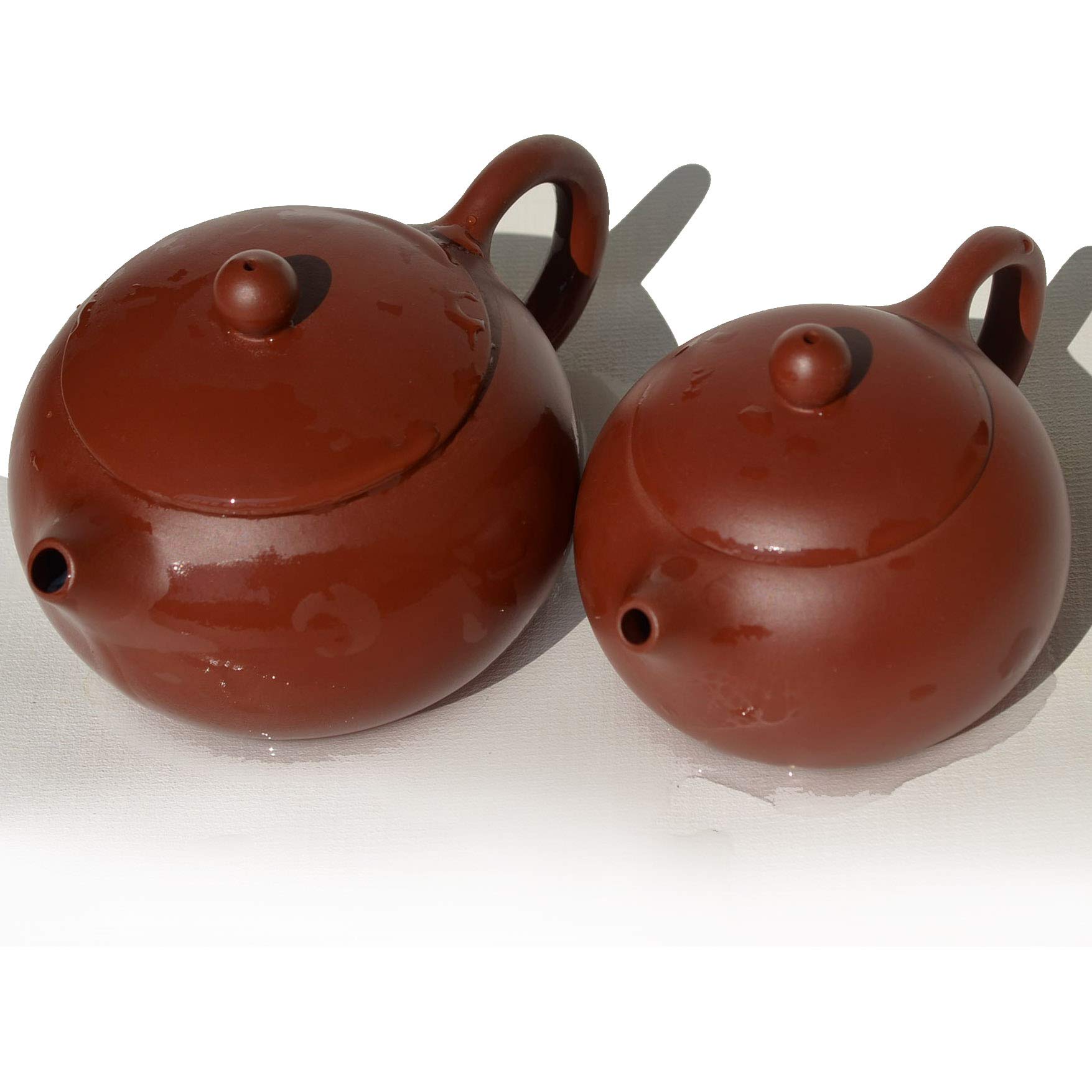 Premium 5oz Yixing Clay Teapot - Authentic Chinese Dahongpao Zisha Xishi Style for Gongfu Tea Ceremony | Perfect for Loose Leaf Tea Brewing, Tea Parties & Meditation Rituals (S Red)