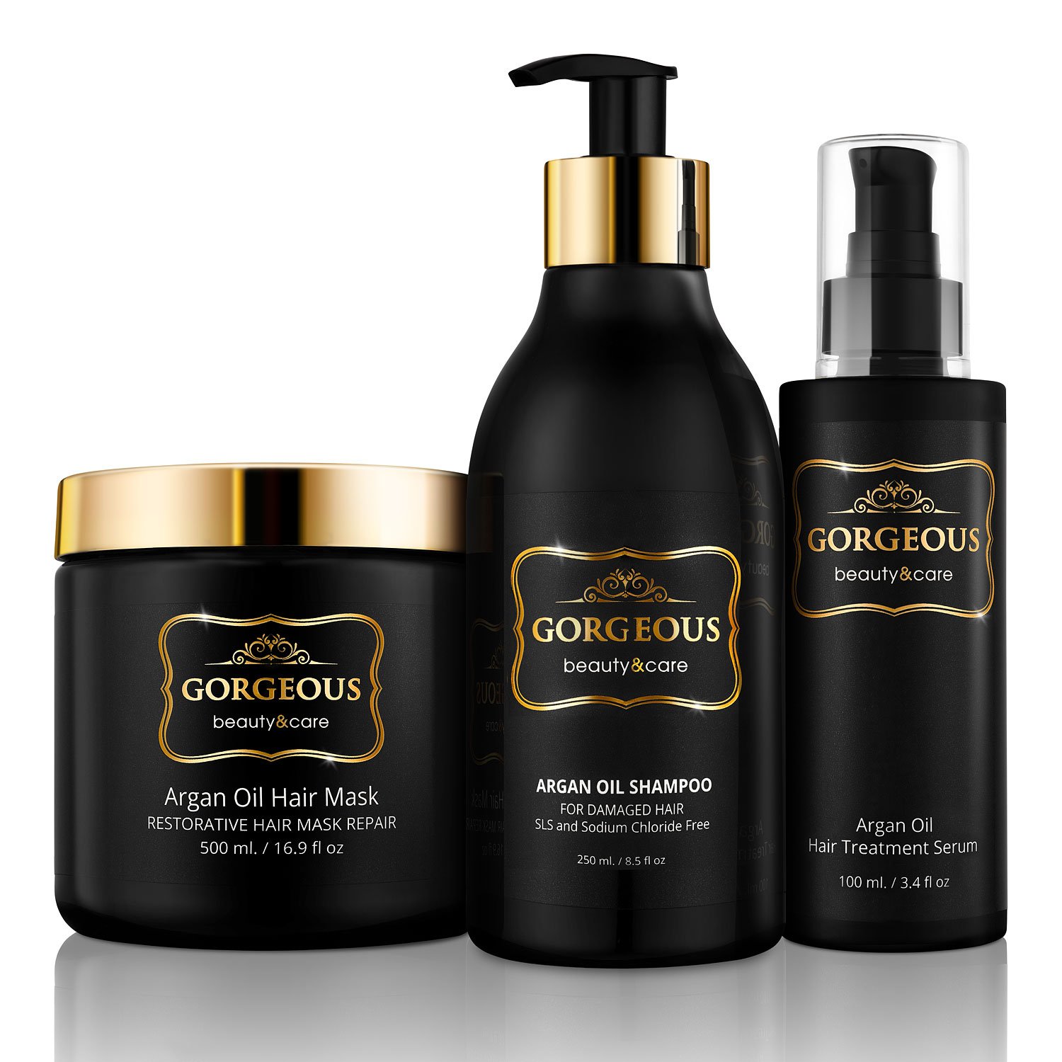 Best Argan Oil Hair Mask with Keratin - Deep Conditioner for All Hair Types - 16.9 fl oz - Repair Dry & Damaged Hair - Perfect for Salon-Quality Treatment at Home