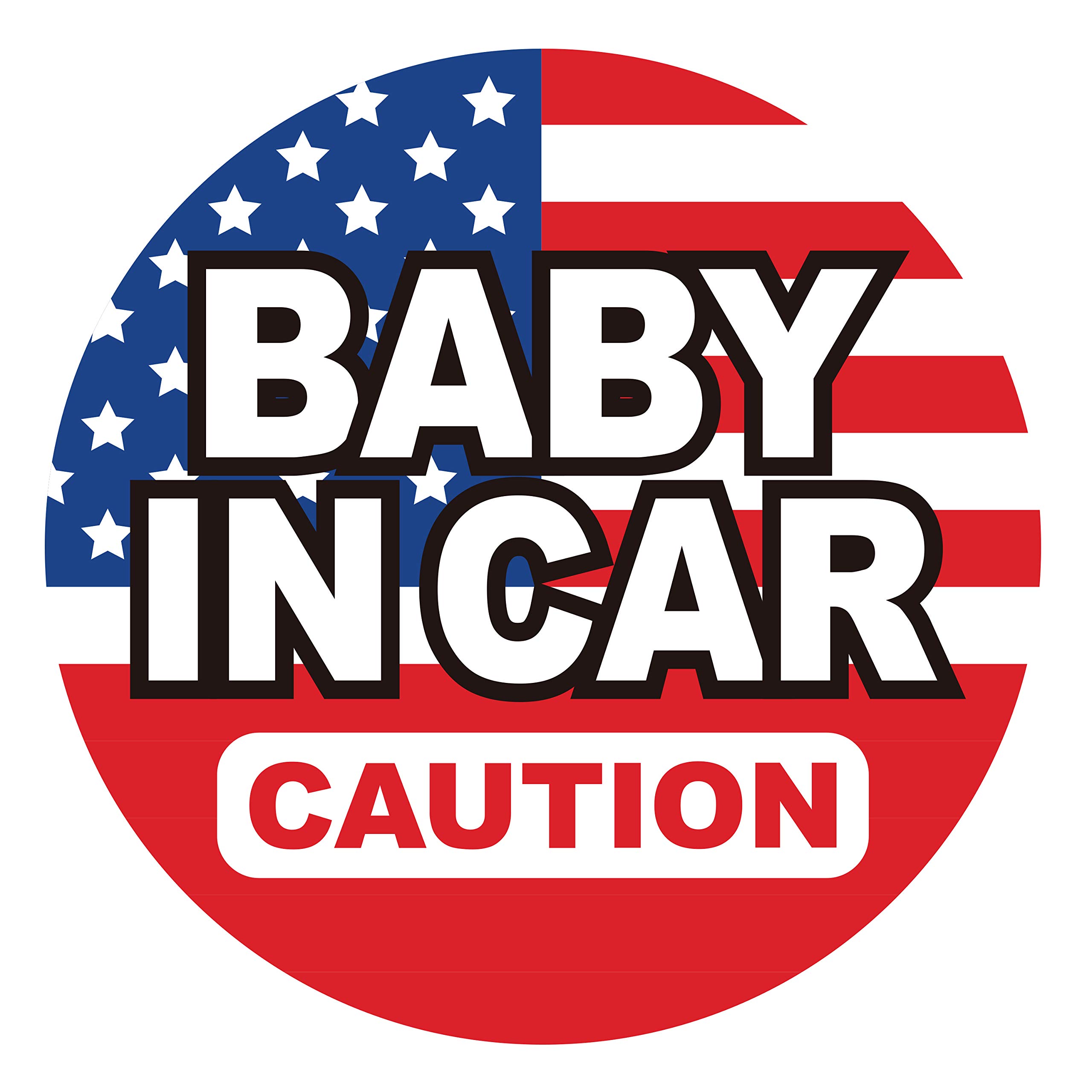 GEEKBEAR Baby on Board Car Magnet - Stars & Stripes Design - Safety Sticker Decal for Windows & Bumpers - Perfect for Family Cars, SUVs and Minivans - Keep Kids Safe on Road Trips & Daily Commutes