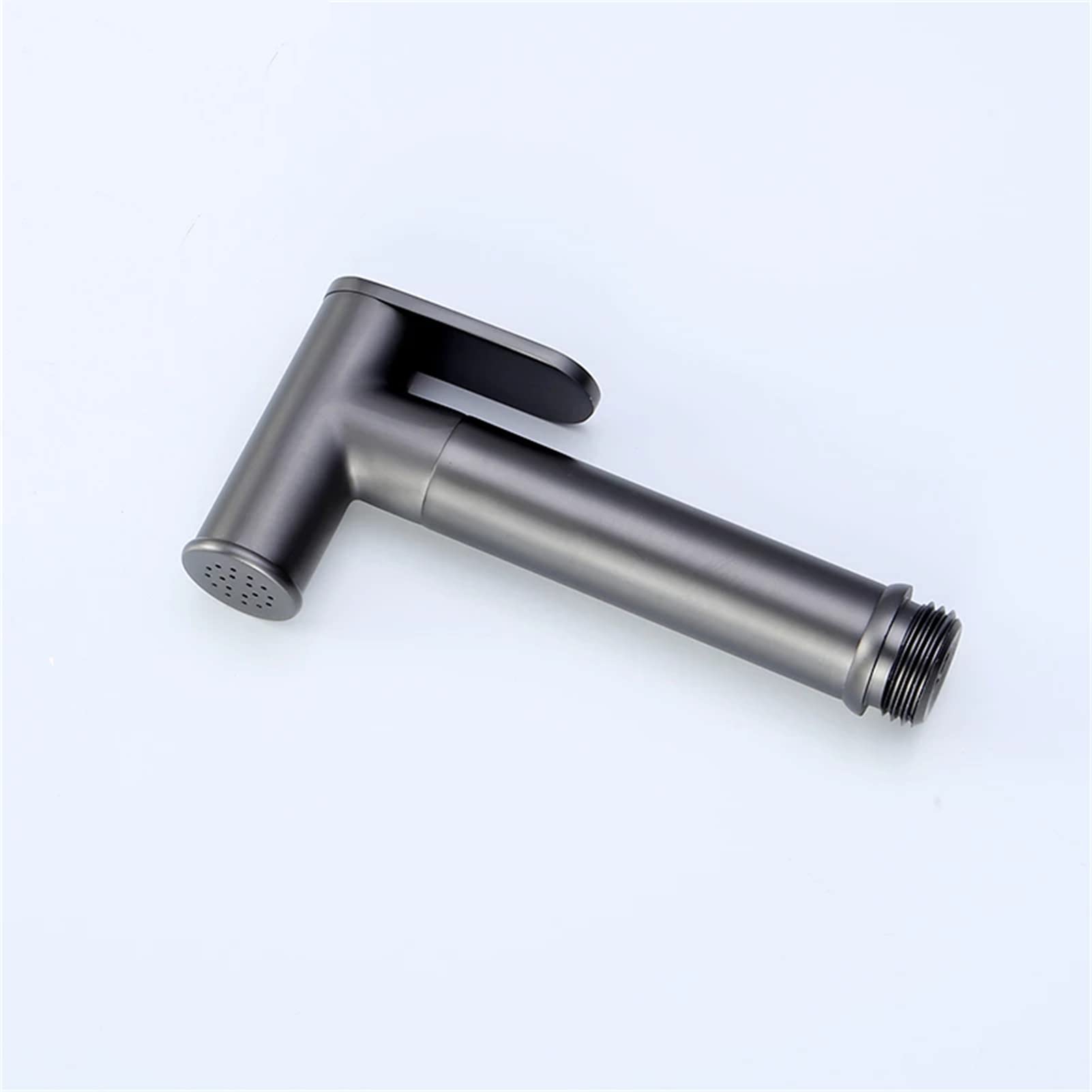 YHJZSM Brushed Nickel Handheld Bidet Sprayer for Toilet - Solid Brass Single Handle Valve with Galvanized Shower Kit - Perfect for Bathroom Renovation & Hygienic Cleaning
