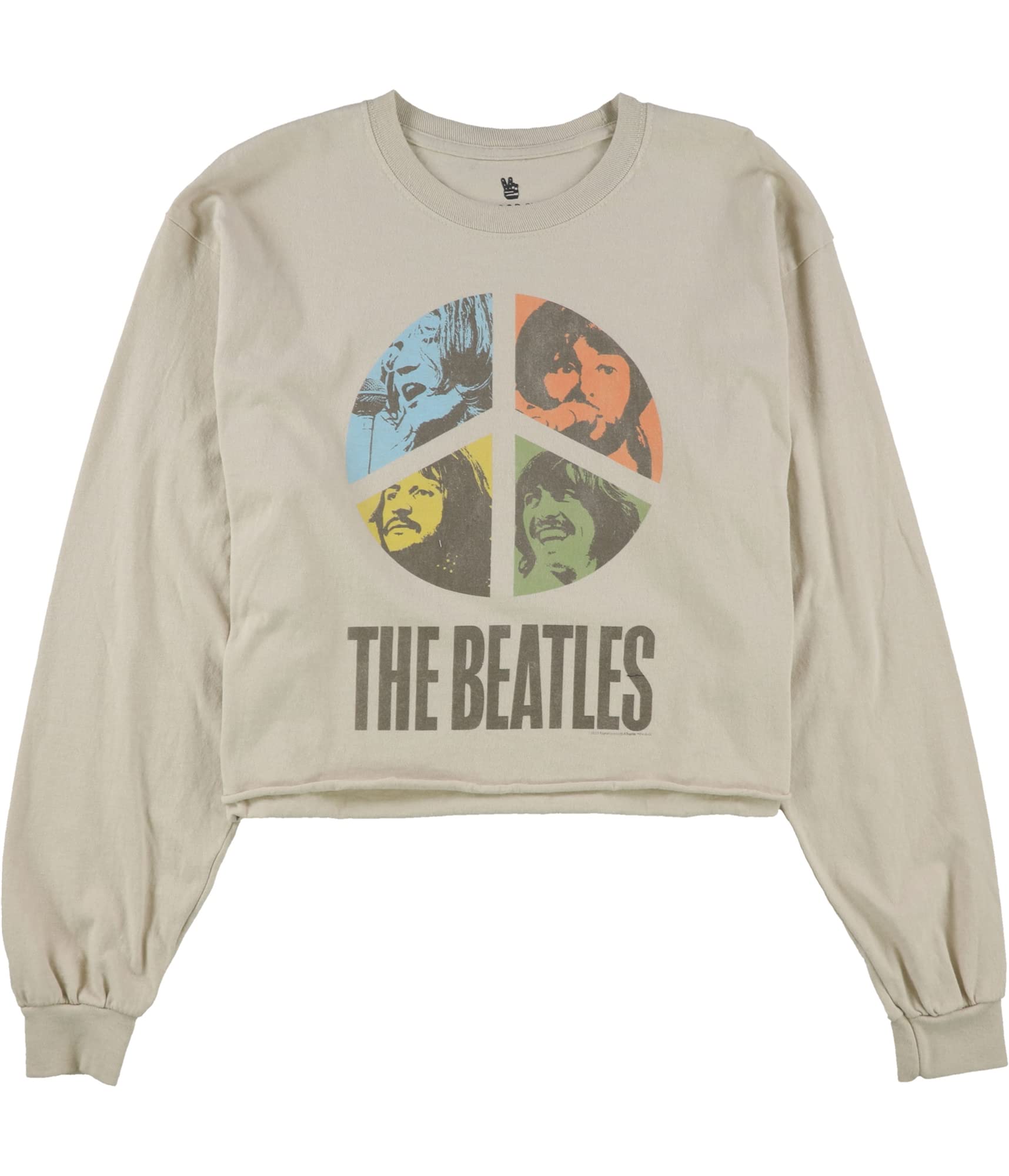 The Beatles Peace Sign Sweatshirt for Women - Vintage Band Graphic Hoodie - Soft & Comfortable Pullover for Casual Wear, Concerts & Music Lovers