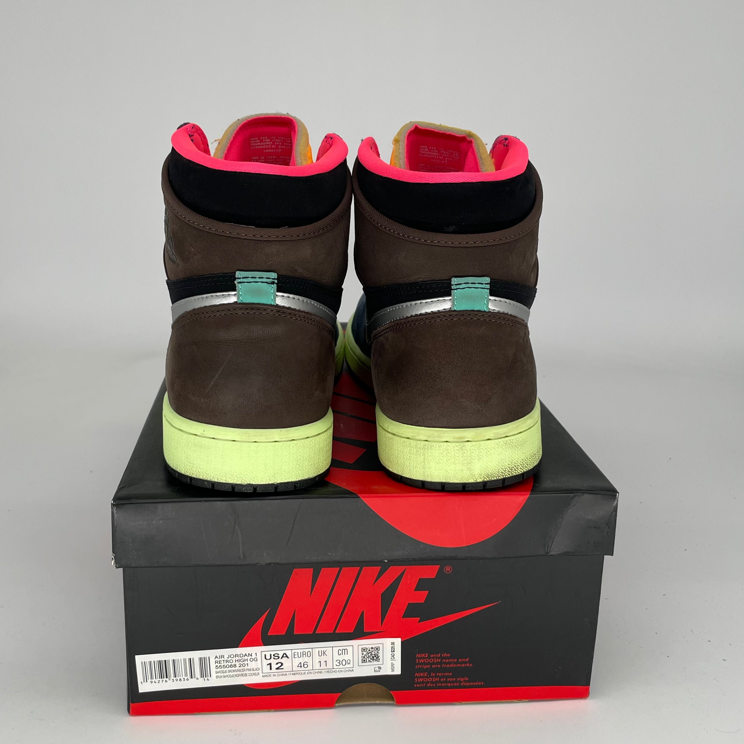 AIR JORDAN 1 BIO HACK Men's Basketball Shoes Size 12 - Retro High OG Style 555088-201 | Perfect for Streetwear Fashion & Sneaker Collectors