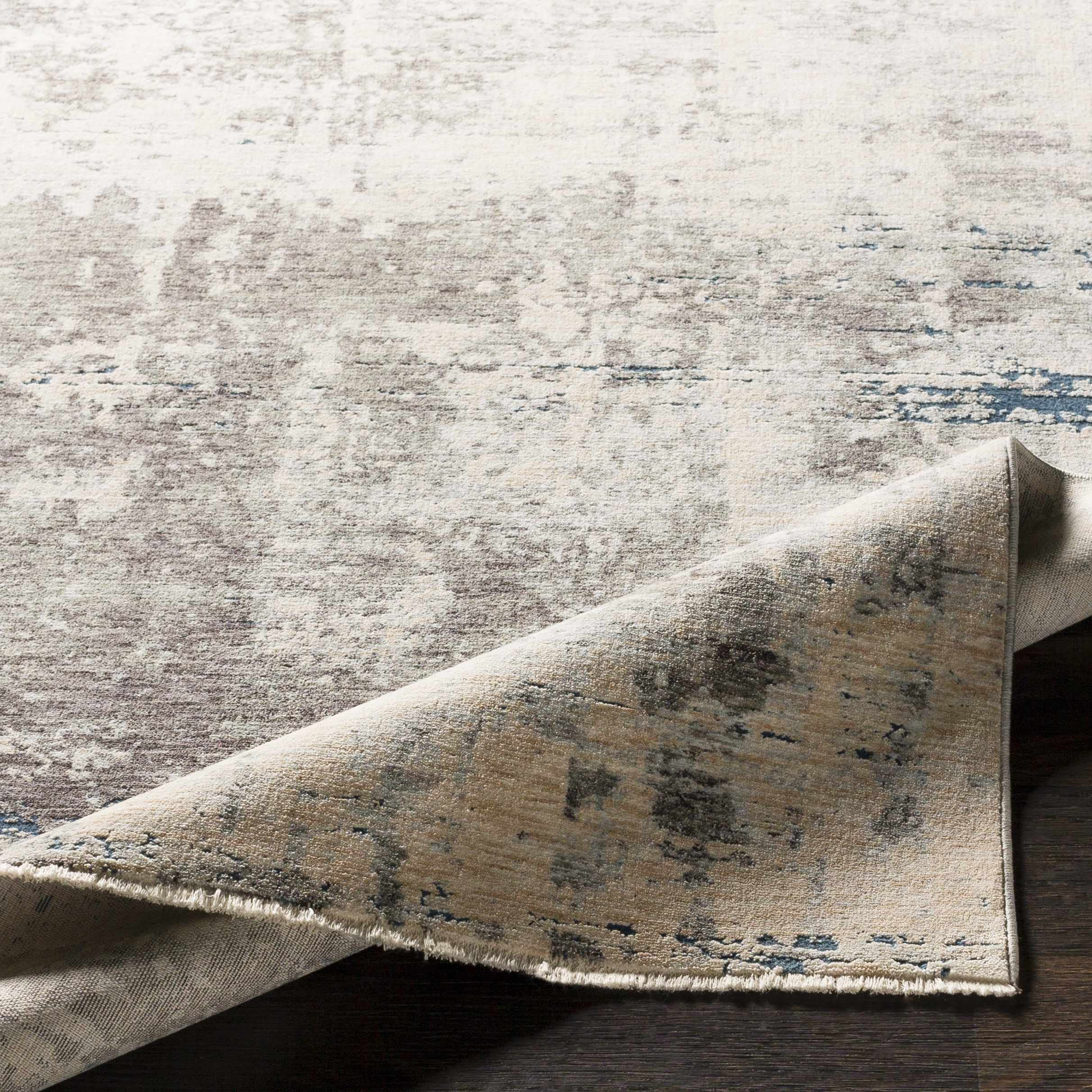 Hauteloom Tonalea Modern Area Rug for Living Room & Bedroom - Soft Gray, Charcoal - 7'10