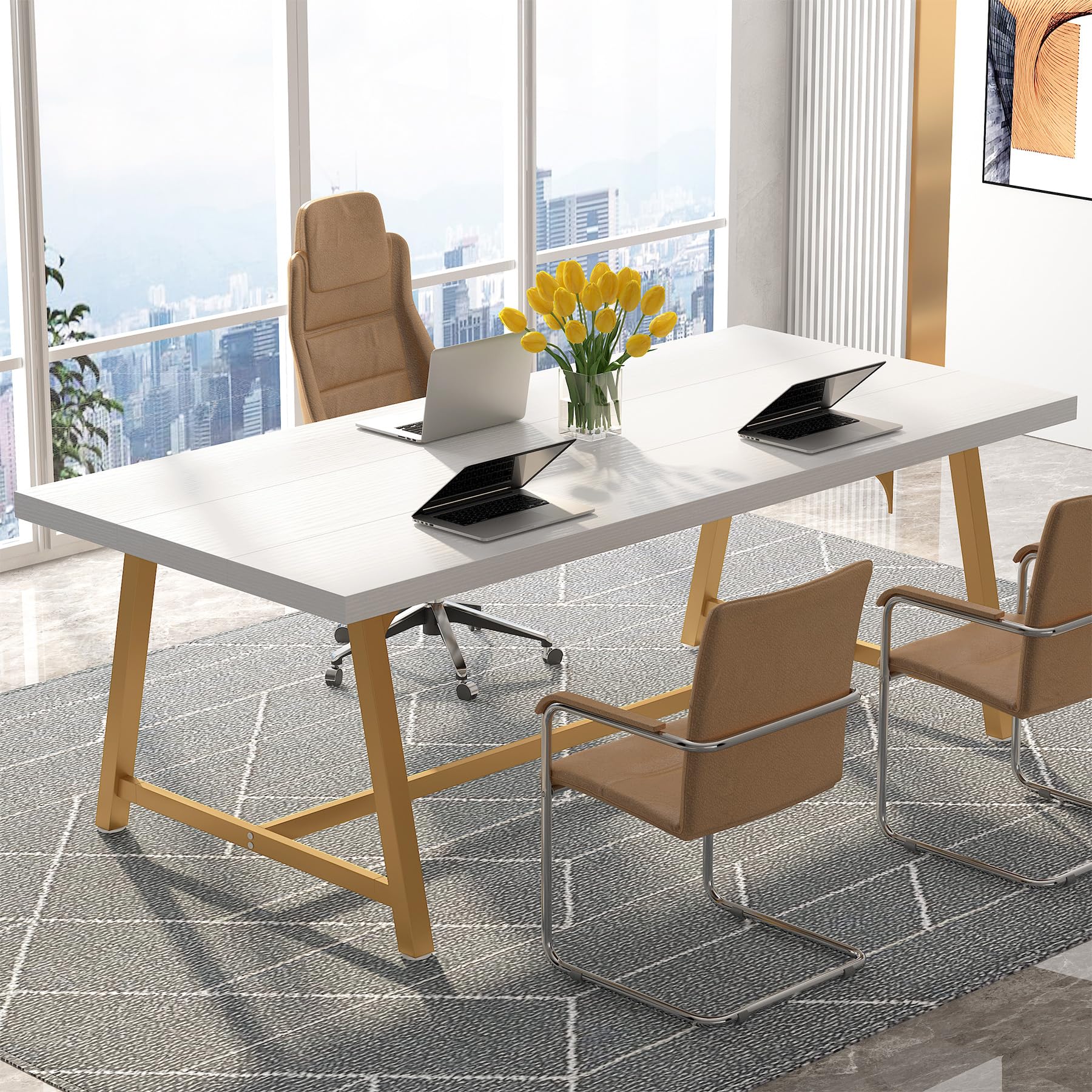 Tribesigns 6FT Rectangle Conference Table - 70.87
