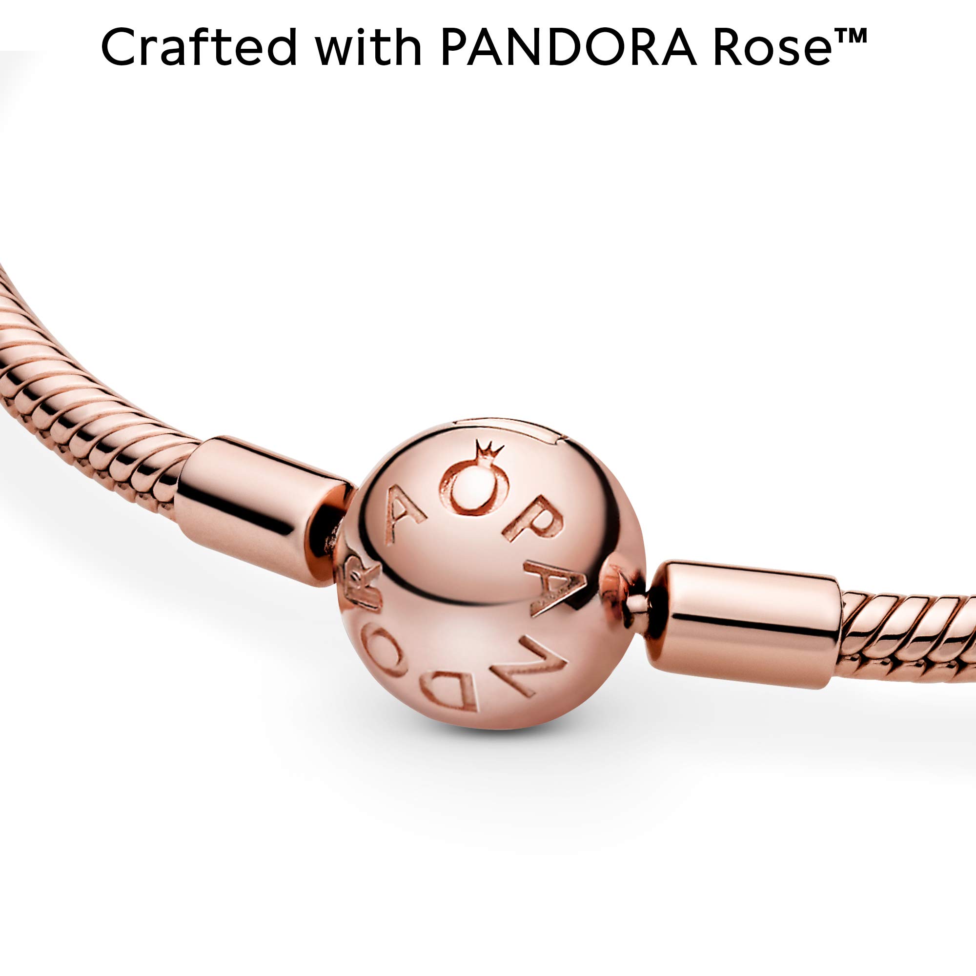 PANDORA Moments Snake Chain Bracelet for Women - Compatible with PANDORA Charms - Elegant Gift for Her with Gift Box - Perfect for Birthdays, Anniversaries & Special Occasions