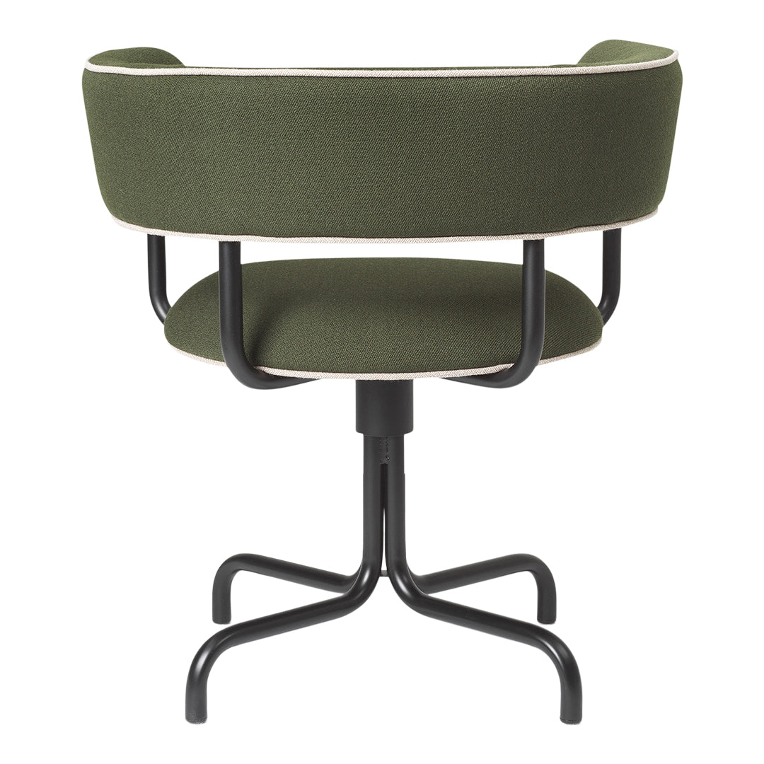 Modern Swivel Dining Armchair with Upholstered Seat - 360° Rotation for Kitchen, Dining Room & Home Office - Comfortable & Stylish Furniture for Small Spaces