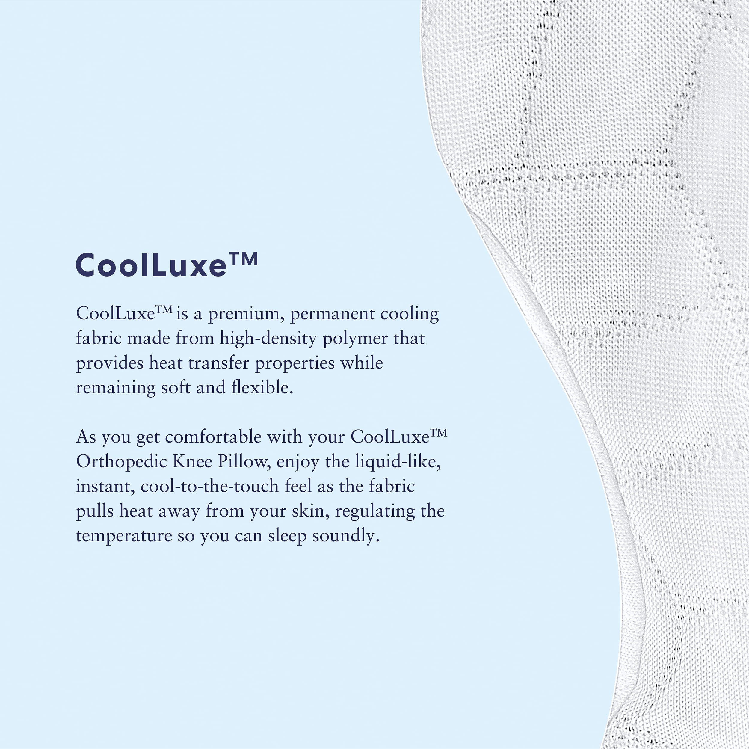 Luna Orthopedic Knee Pillow - Memory Foam Support for Side Sleepers | Hip Pain & Lower Back Pain Relief | Post-Surgery & Sciatica Comfort Pillow for Adults | Ideal for Knee Surgery Recovery & Better Sleep