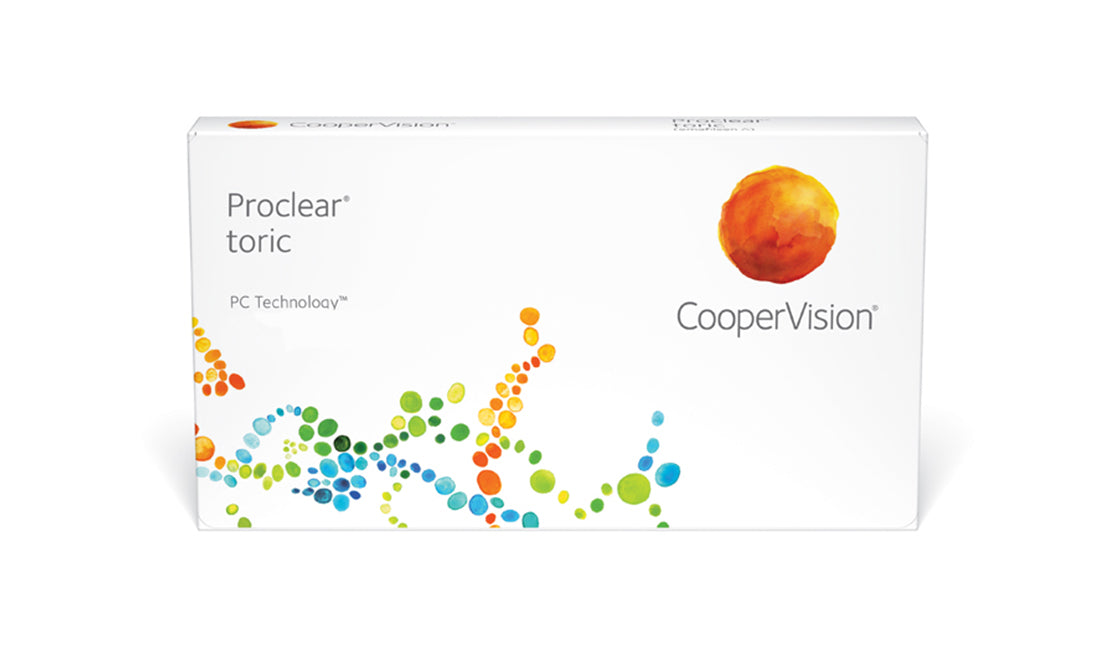 Proclear Toric Monthly Contact Lenses (6 Pack) - Comfortable, Breathable for Astigmatism - Perfect for Daily Wear, Sports & Active Lifestyles