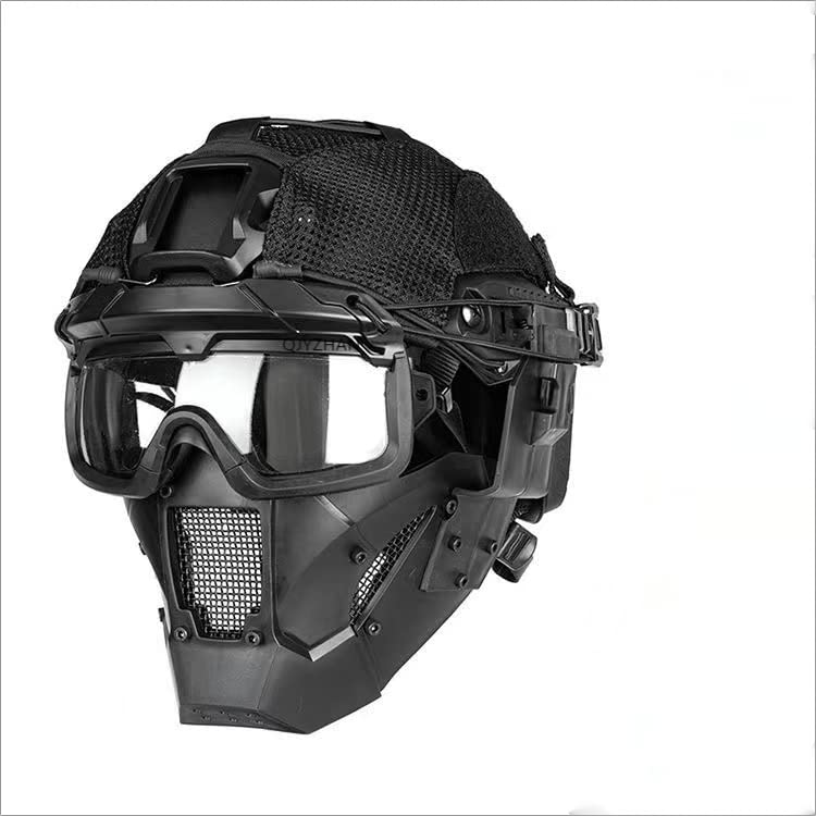 Tactical Airsoft Helmet with Steel Mesh Mask & Goggles - Military-Grade Protection for Hunting, Paintball, Outdoor Sports & CS Shooting Games | Perfect for Airsoft Battles, Range Training & Tactical Adventures