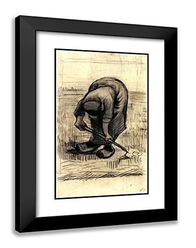 Black Modern Wood Frame with Double Matting