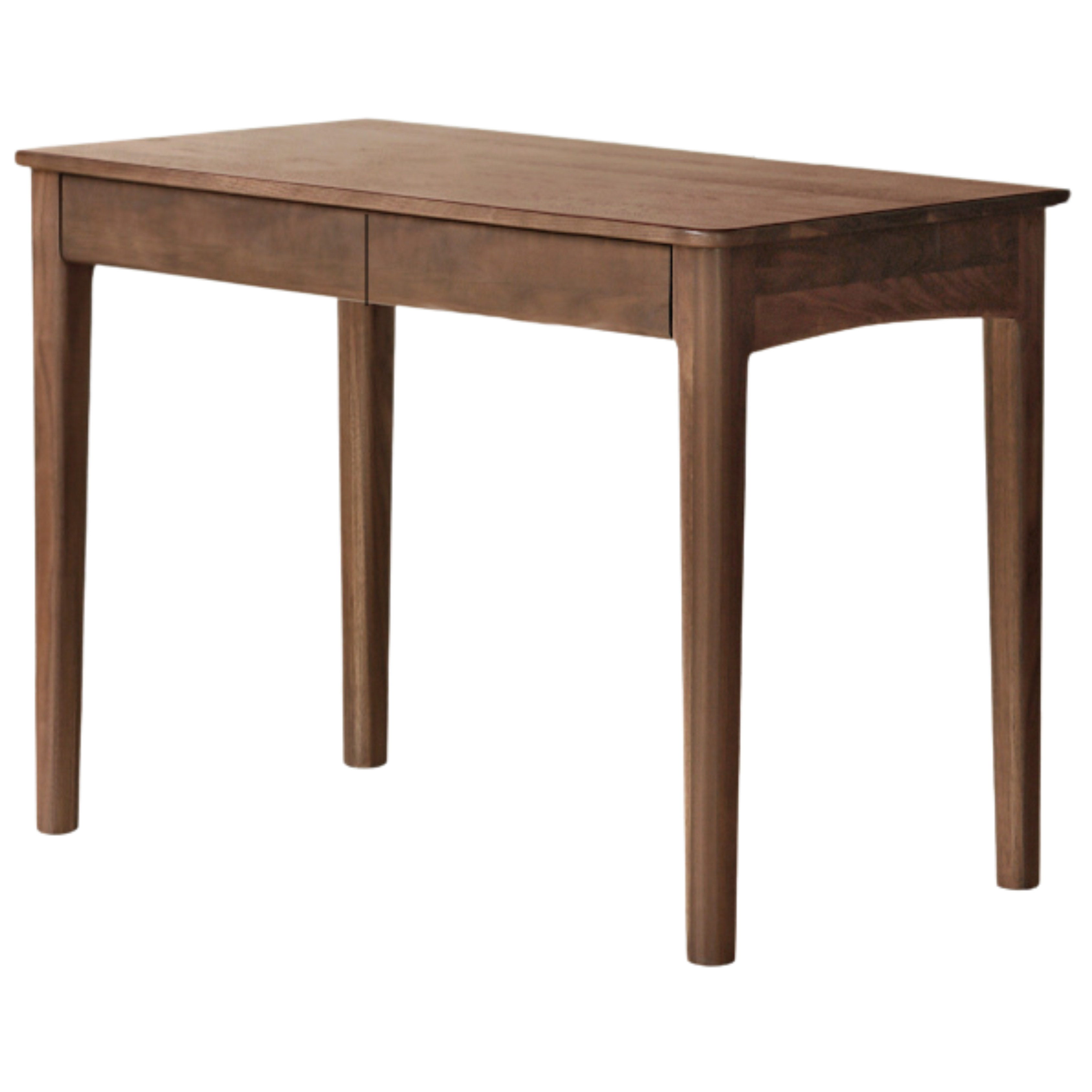 Solid Black Walnut Wood Desk Bookshelf - Stylish Home Office Storage & Display Shelf for Books, Decor & Workspace Organization