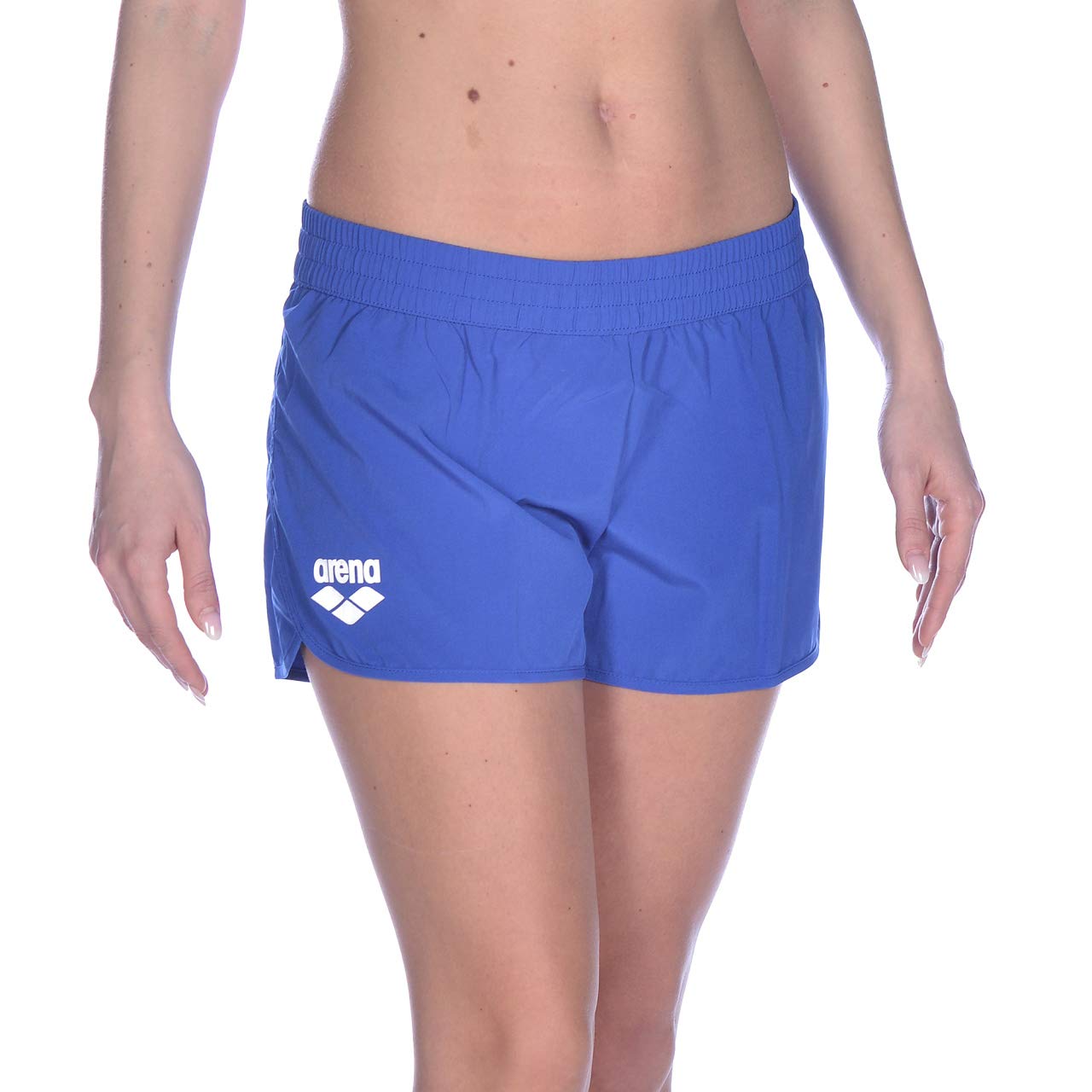 ARENA Women's Team Line Gym Shorts - High Waisted Athletic Running Shorts for Women - Quick Dry Breathable Workout Shorts for Gym, Yoga & Training
