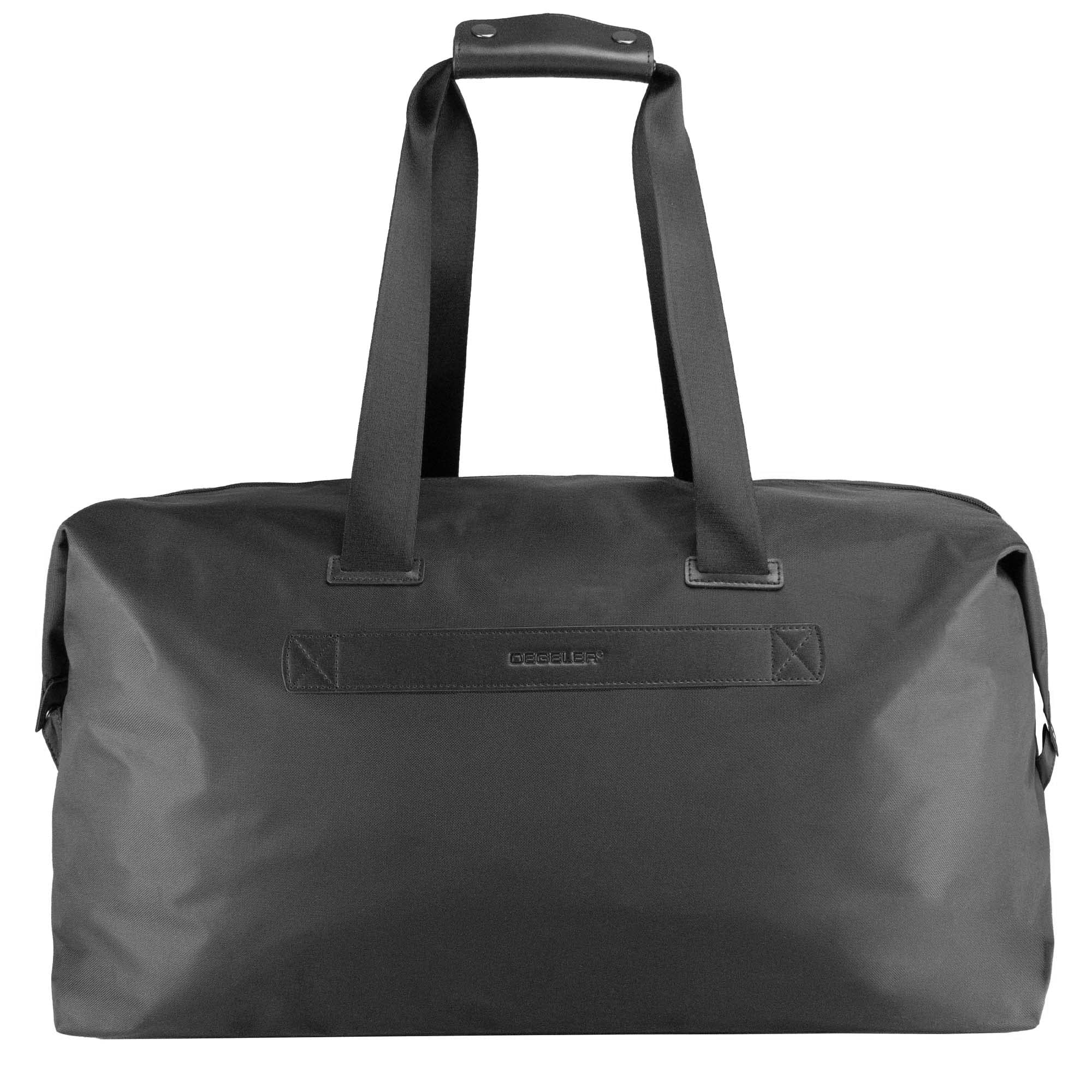 Stylish & Lightweight Weekender Travel Bag for Women & Men - Large Carry-On Duffle Bag for Overnight Trips & Weekend Getaways - Perfect for Air Travel, Gym, Beach & Business Trips - Black