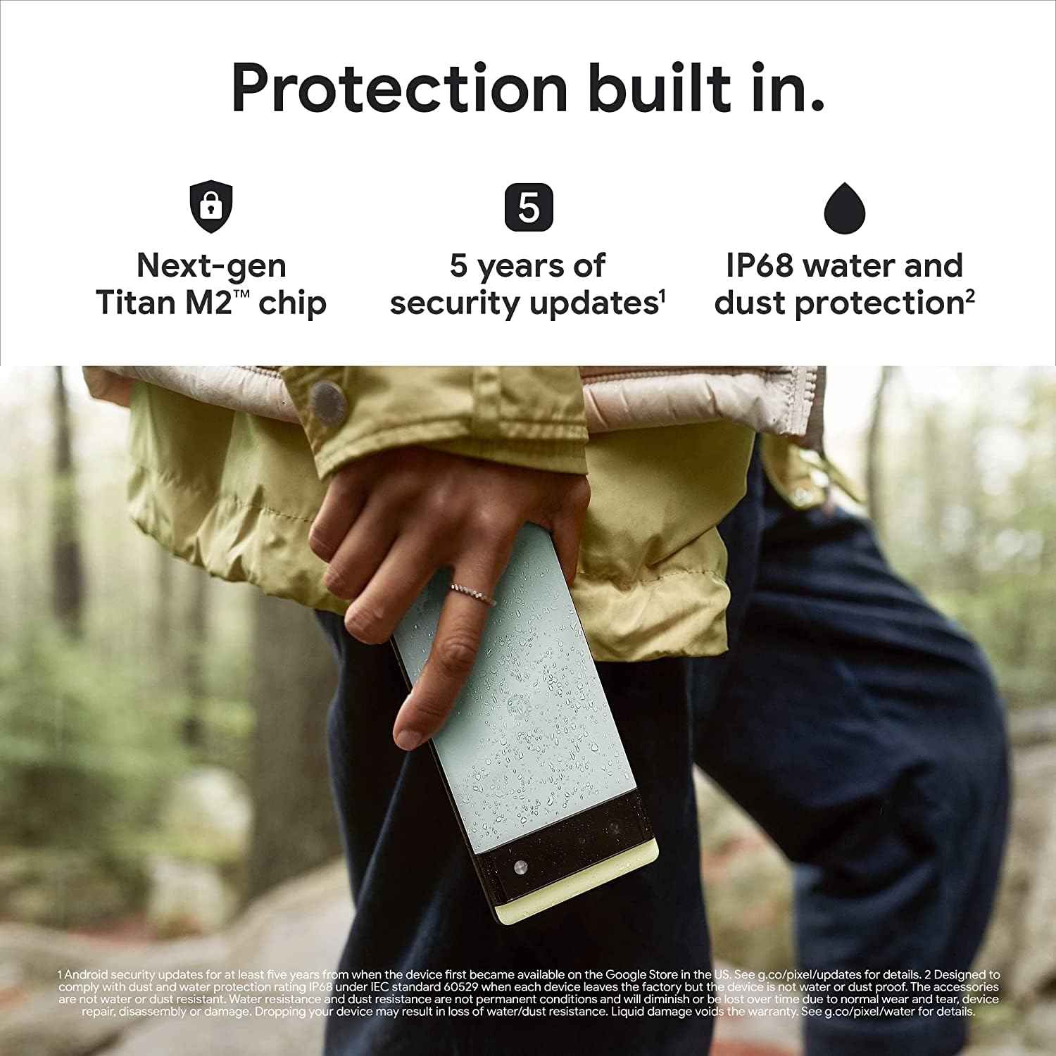 Google Pixel 6 Unlocked 5G Smartphone - 128GB Stormy Black with Dual Camera for Photography & Travel