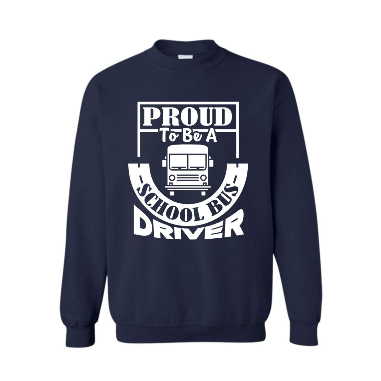 Proud School Bus Driver Sweatshirt - Comfortable Crewneck Pullover for Teachers & Drivers - Perfect Gift for School Bus Drivers & Educators - Ideal for Work, Casual Wear & Appreciation Gifts